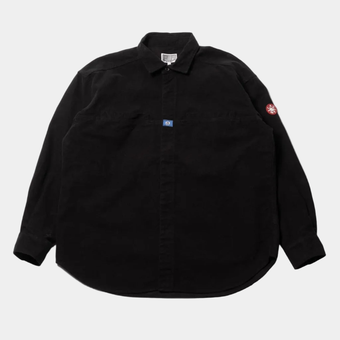Cav Empt Brushed Cotton Design Big Shirt - Black
