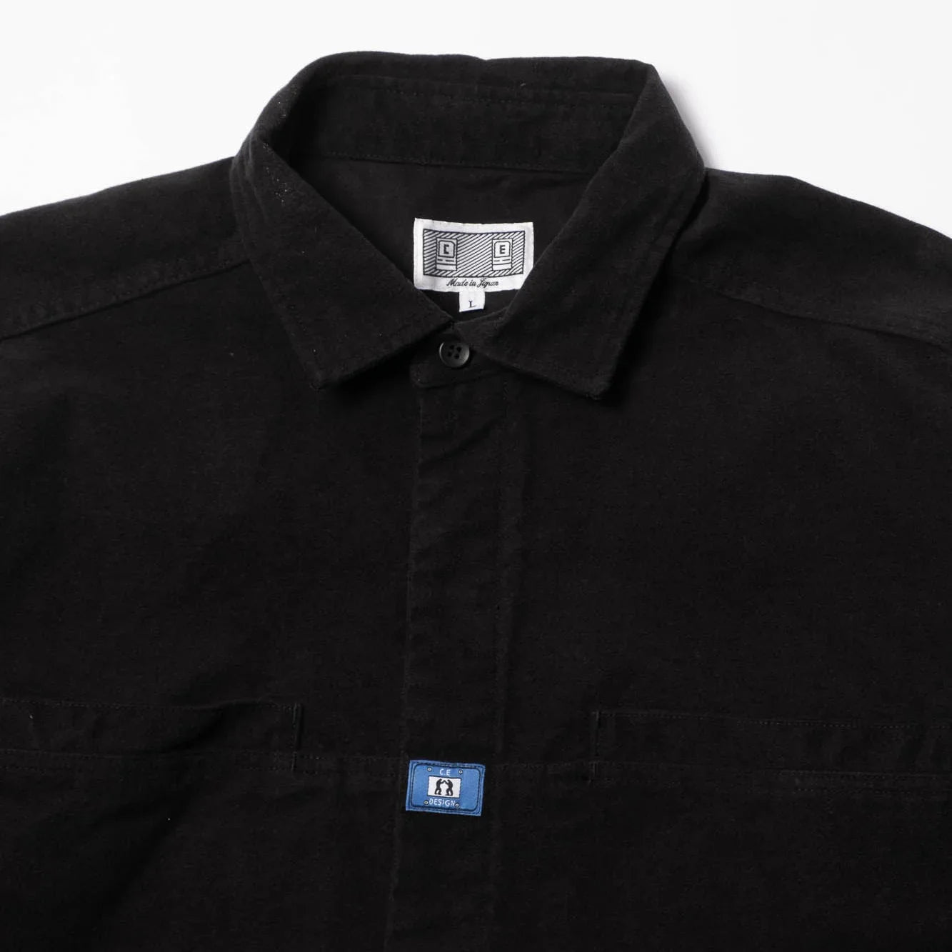 Cav Empt Brushed Cotton Design Big Shirt - Black