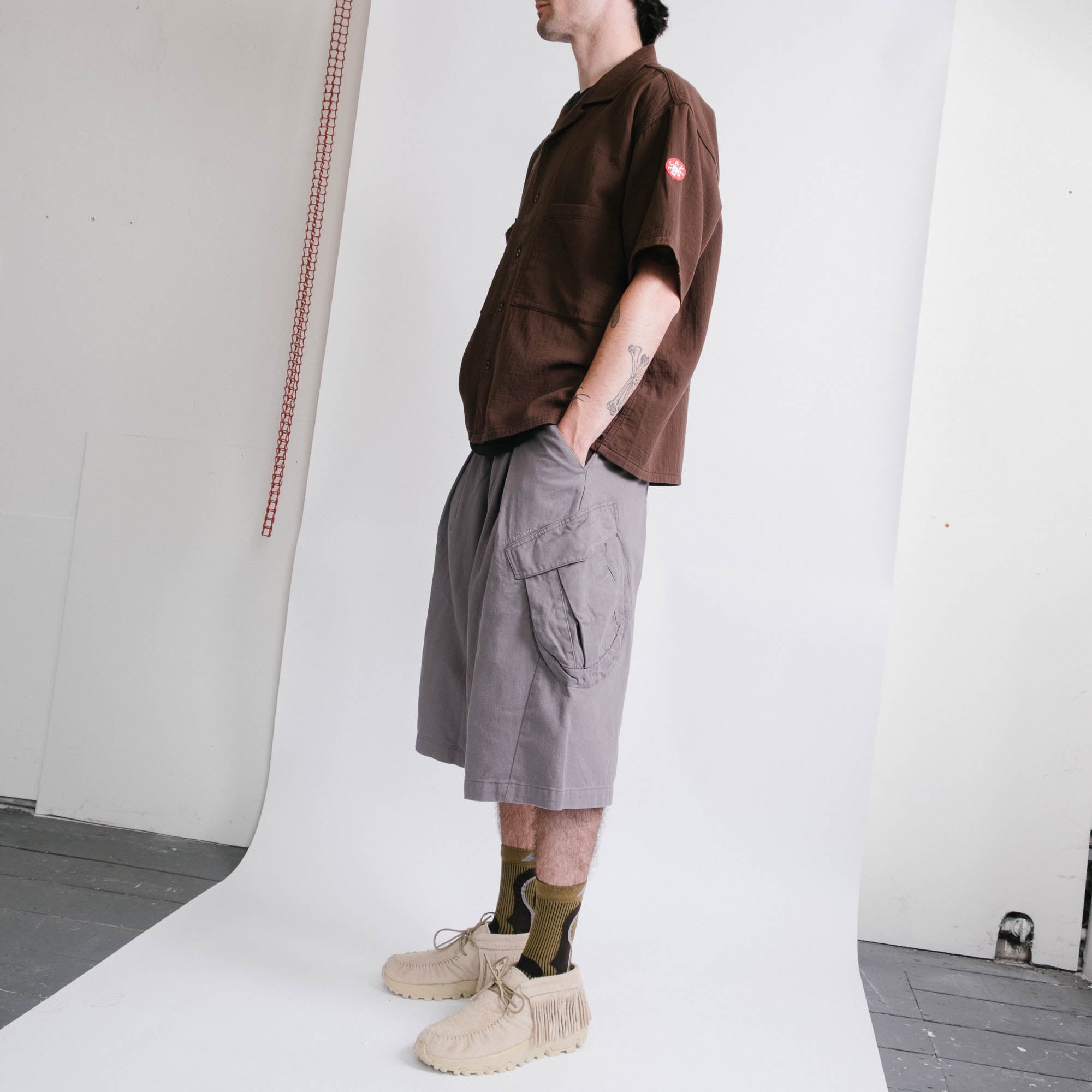 [SAN SAN GEAR] ☆ 25SS CAPRI PANTS / PURPLE GREY San San Gear Capri Pants - Purple Grey