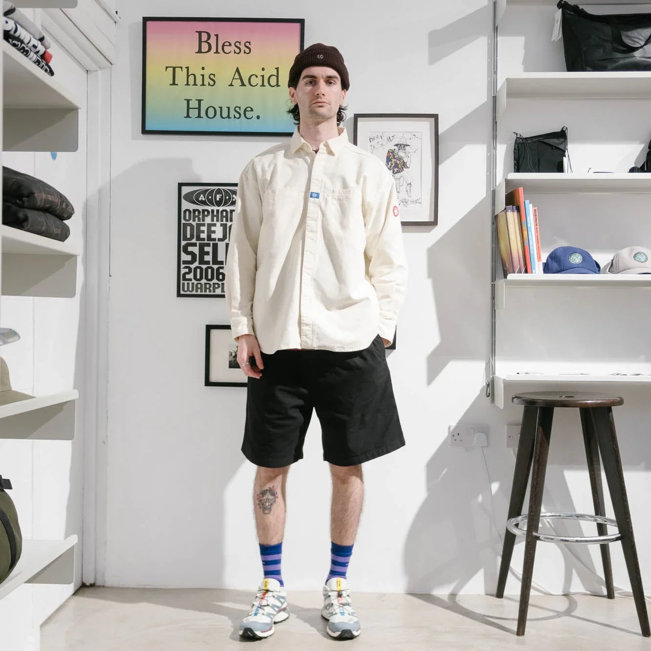 Cav Empt Brushed Cotton Design Big Shirt - White - Never Never