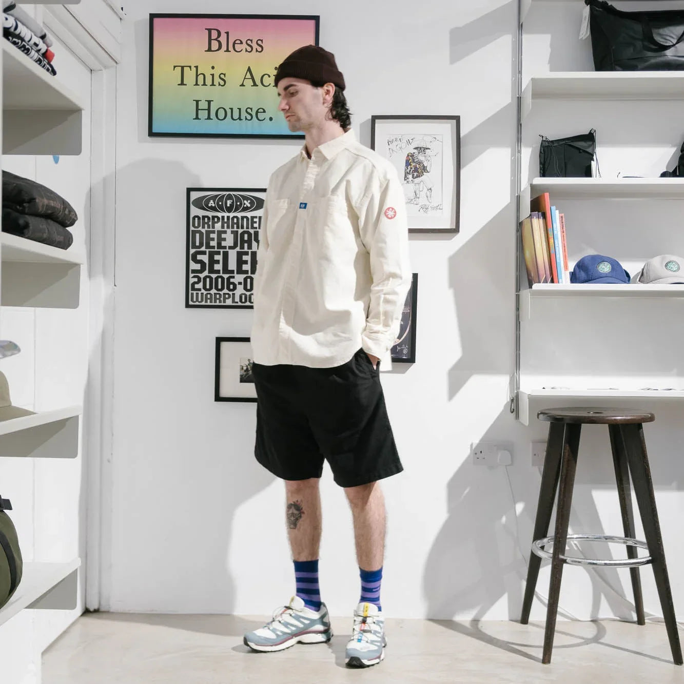 Cav Empt Brushed Cotton Design Big Shirt - White - Never Never
