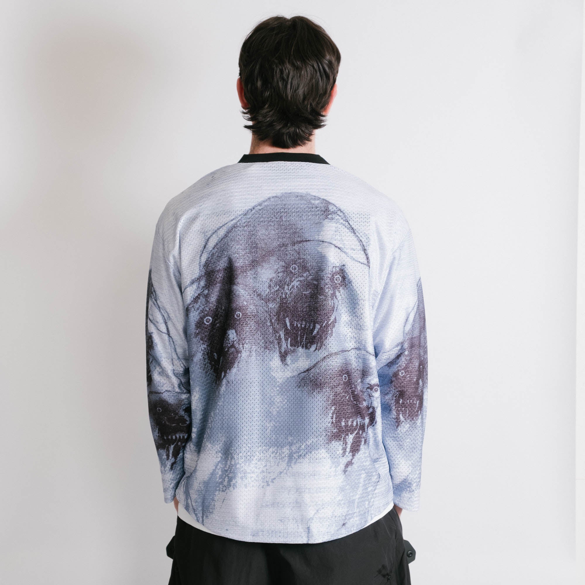 Fucking Awesome Cerberus Moto Jersey Tee - Black/White