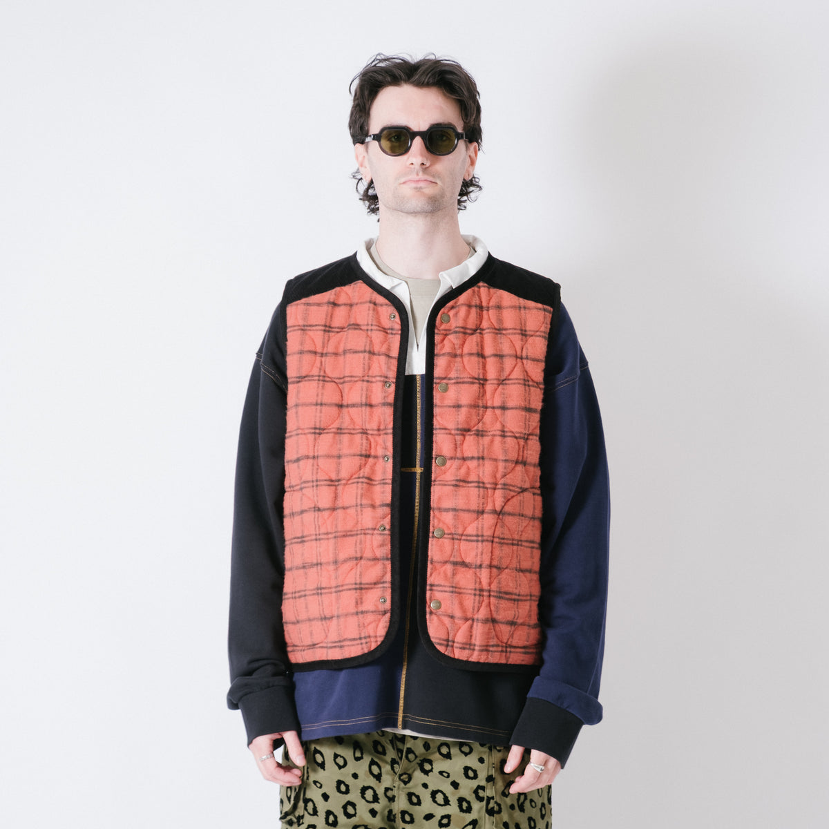Nicholas Daley x Lavenham Riot Gilet - Burnt Red