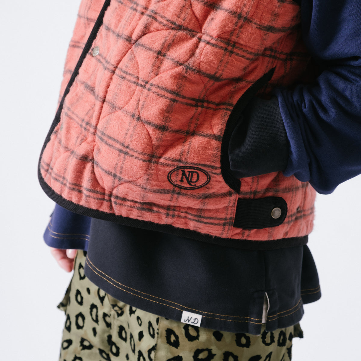 Nicholas Daley x Lavenham Riot Gilet - Burnt Red