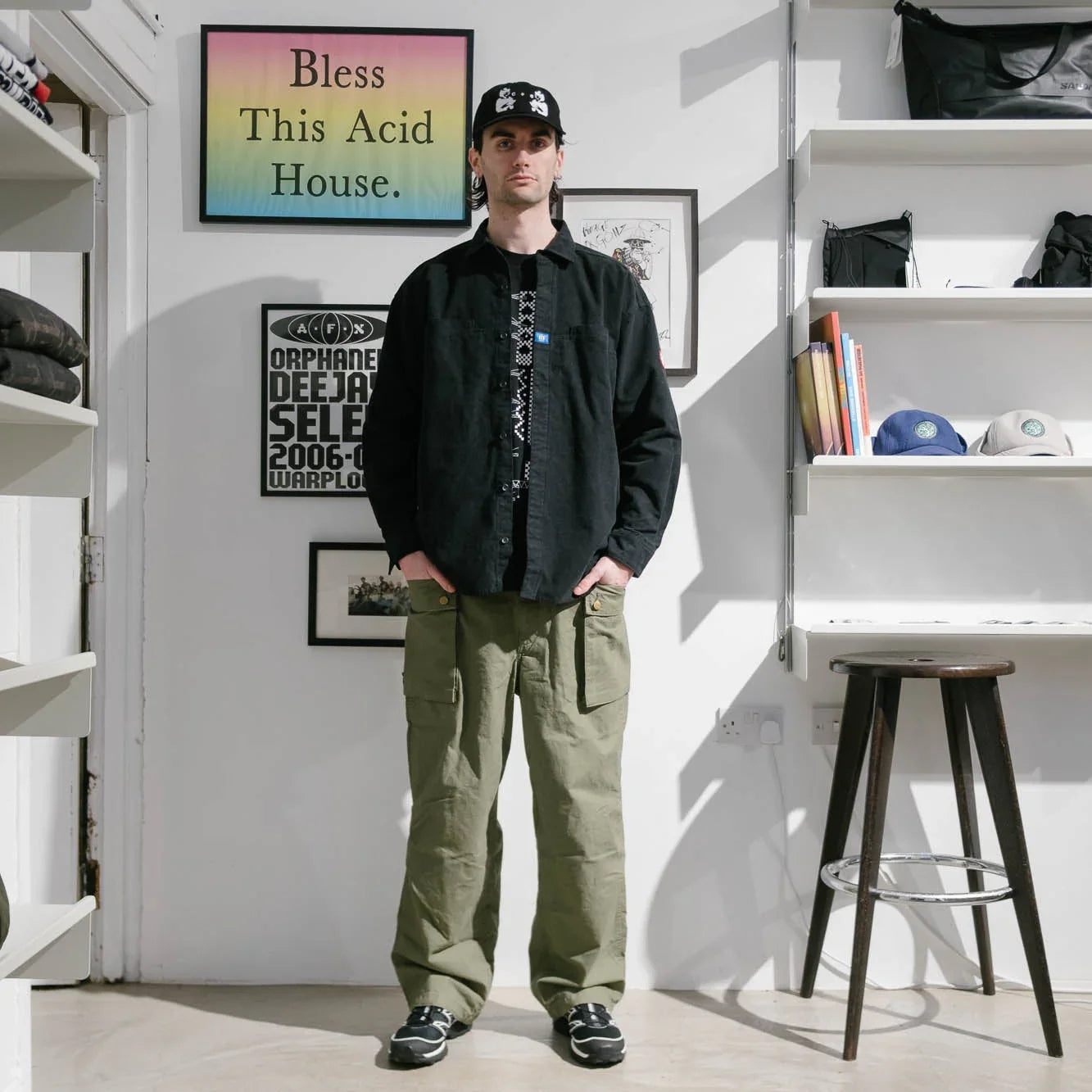 Cav Empt Brushed Cotton Design Big Shirt - Black - Never Never