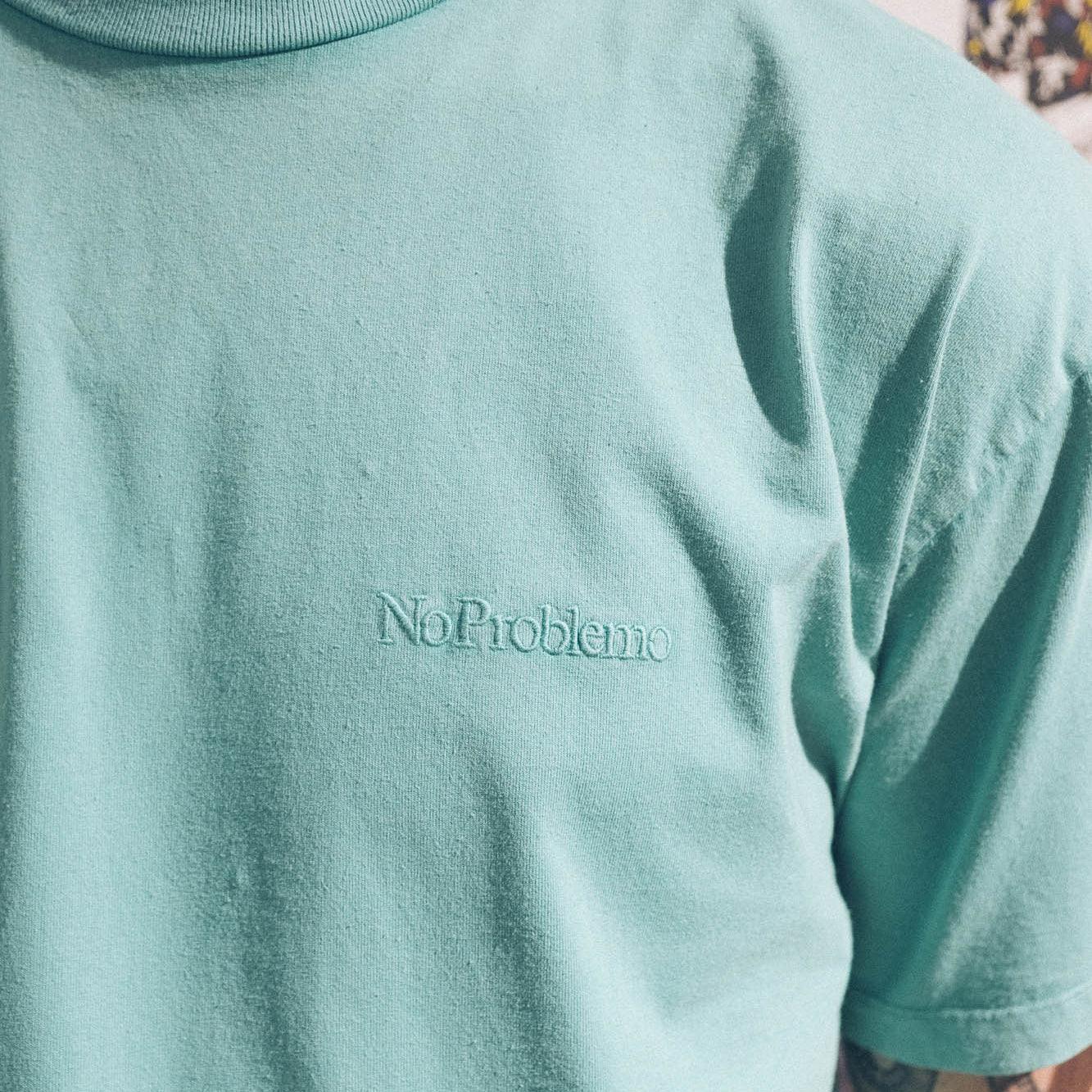No Problemo Faded Mini Problemo SS Tee - Aqua