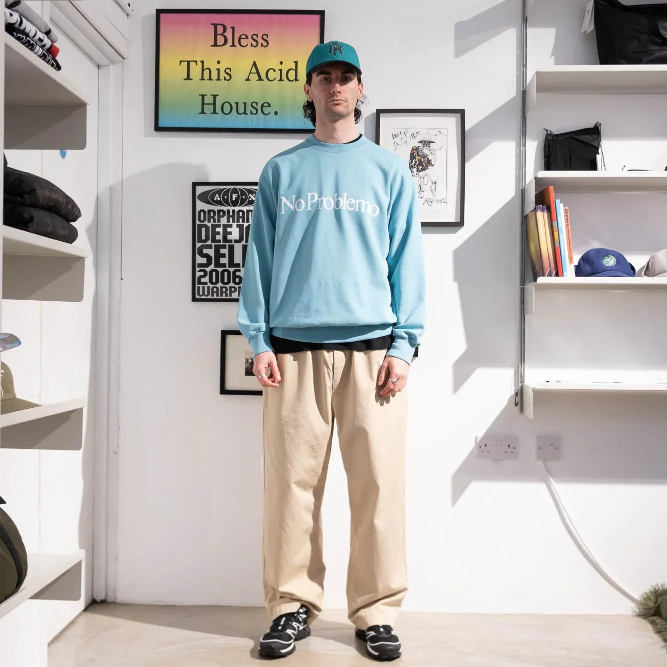 No Problemo Sweatshirt - Aqua