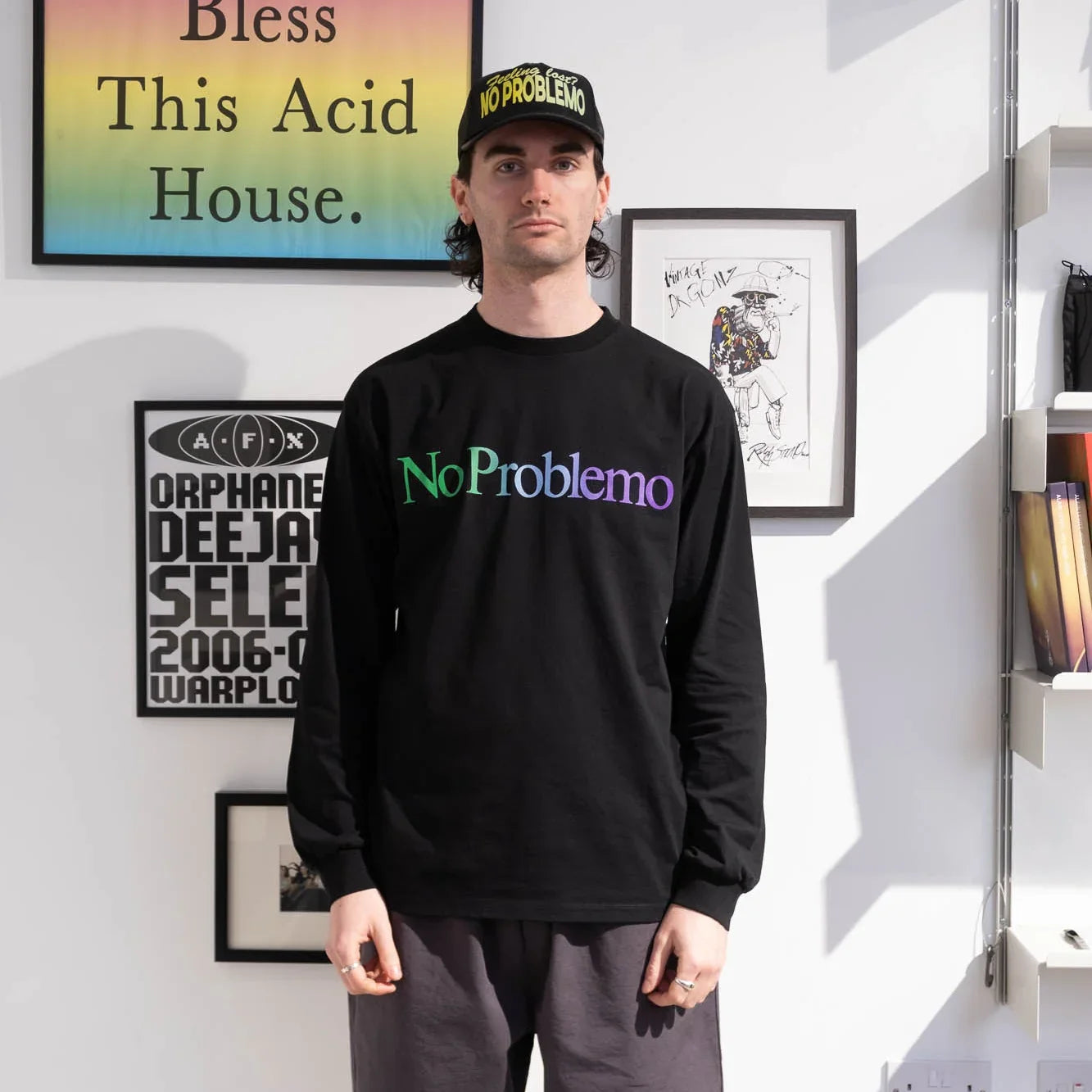 No Problemo LS Tee - Black