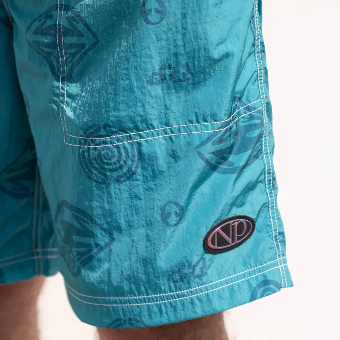 No Problemo Space Travel Shorts - Aqua