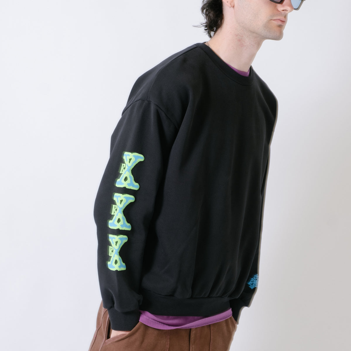 ECSTATIC Research The Host Crew Sweater - Black