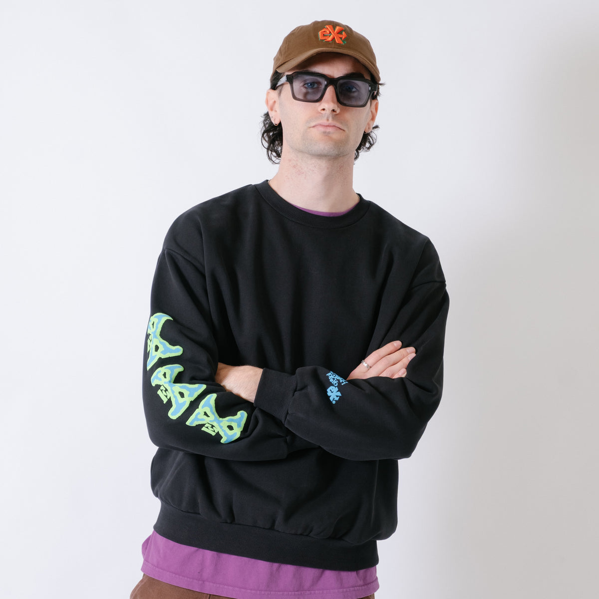 ECSTATIC Research The Host Crew Sweater - Black