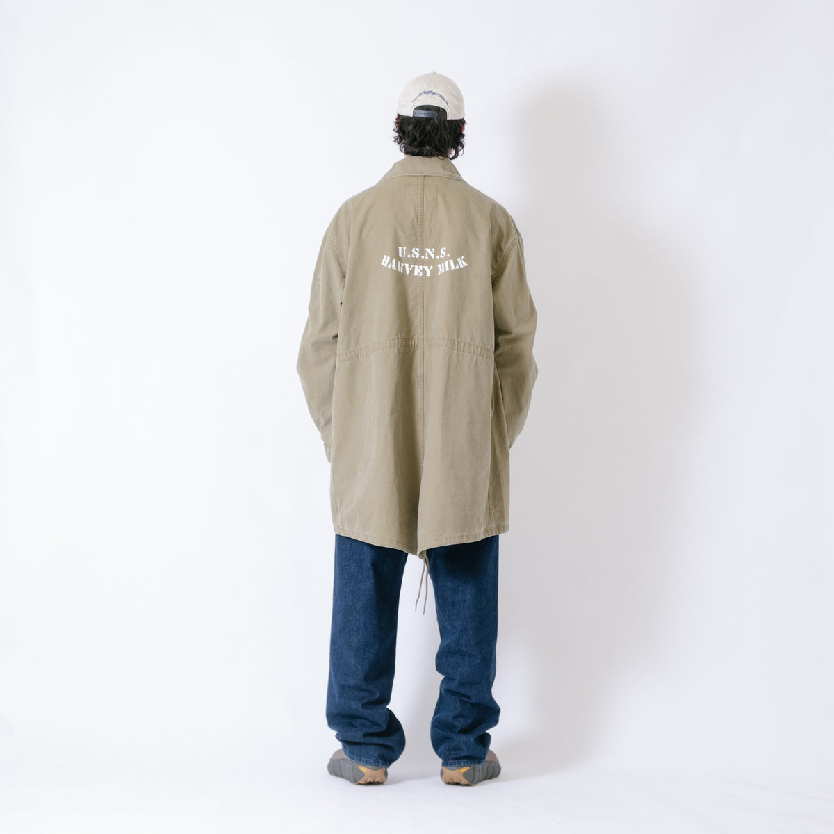 ECSTATIC Research Fishtail Trench Coat - Olive