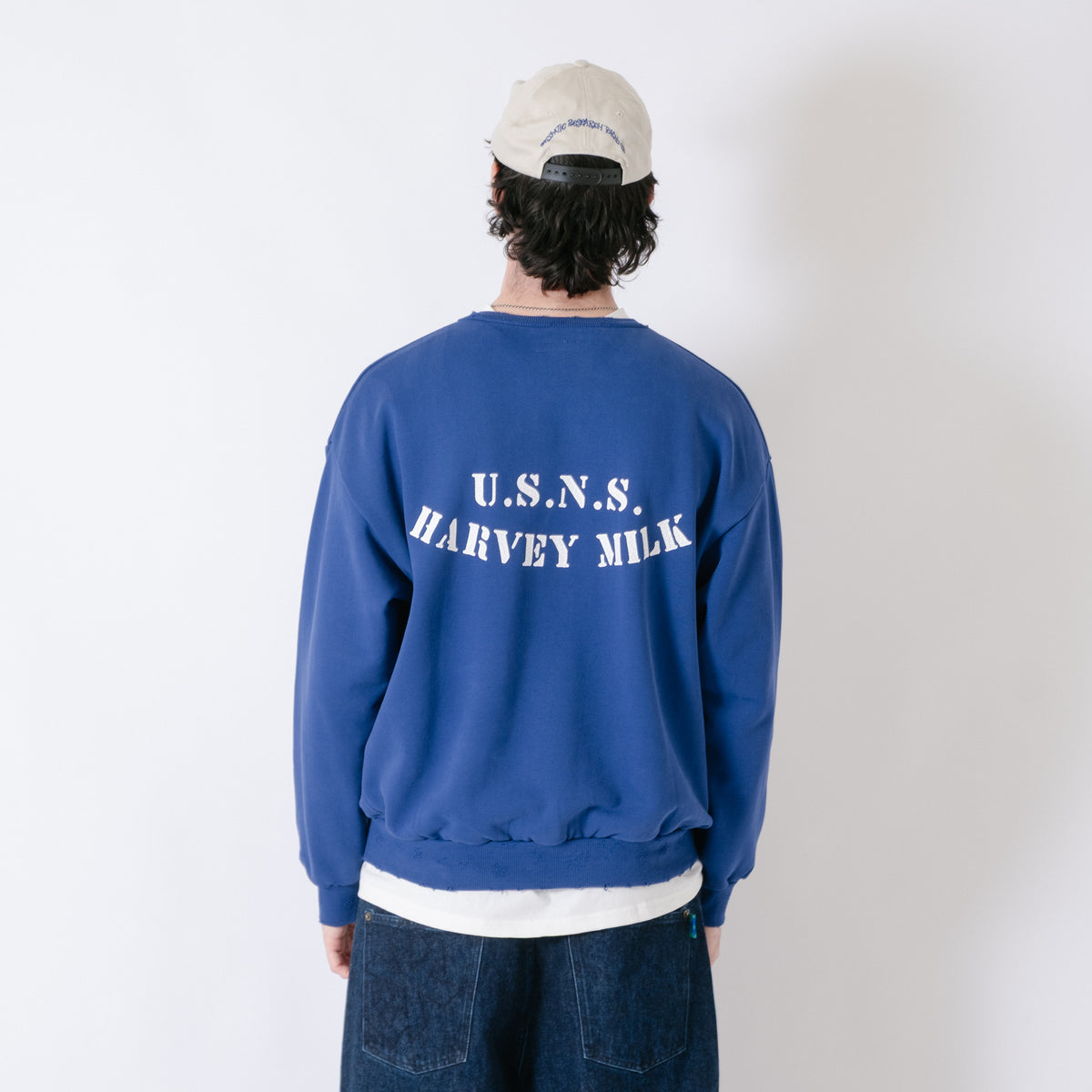 ECSTATIC Research Every Closet Door Crew Sweater - Royal Blue