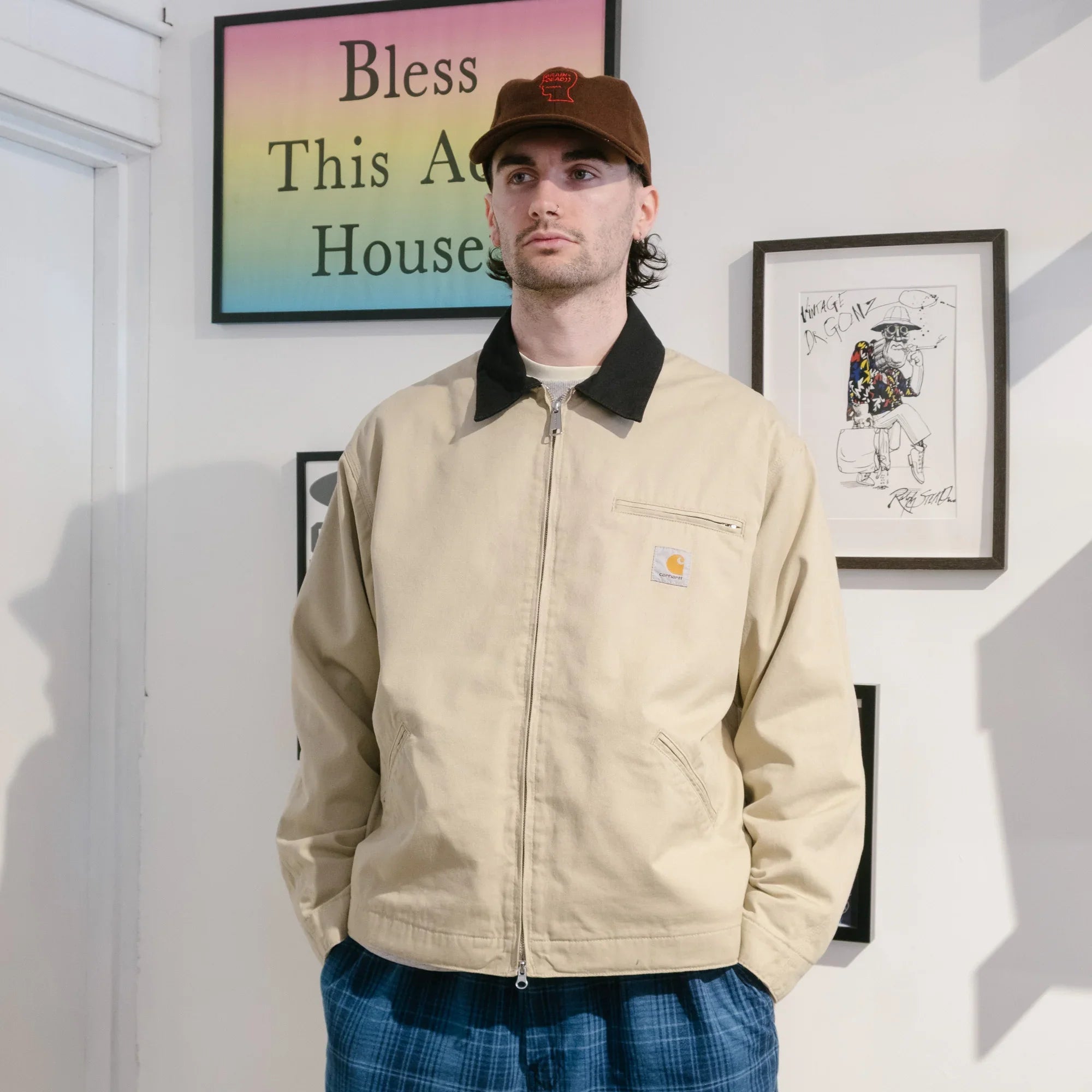 Carhartt WIP OG Detroit Jacket - Barchan/Black Rinsed - Never Never