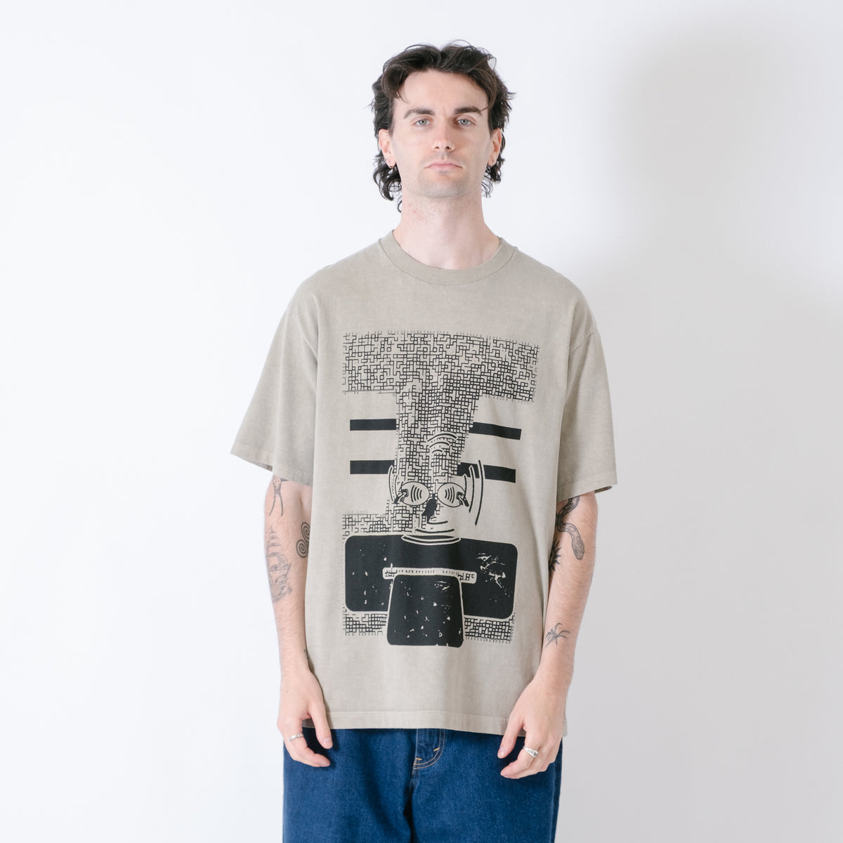 Cav Empt MD Scramble T-Shirt - Beige