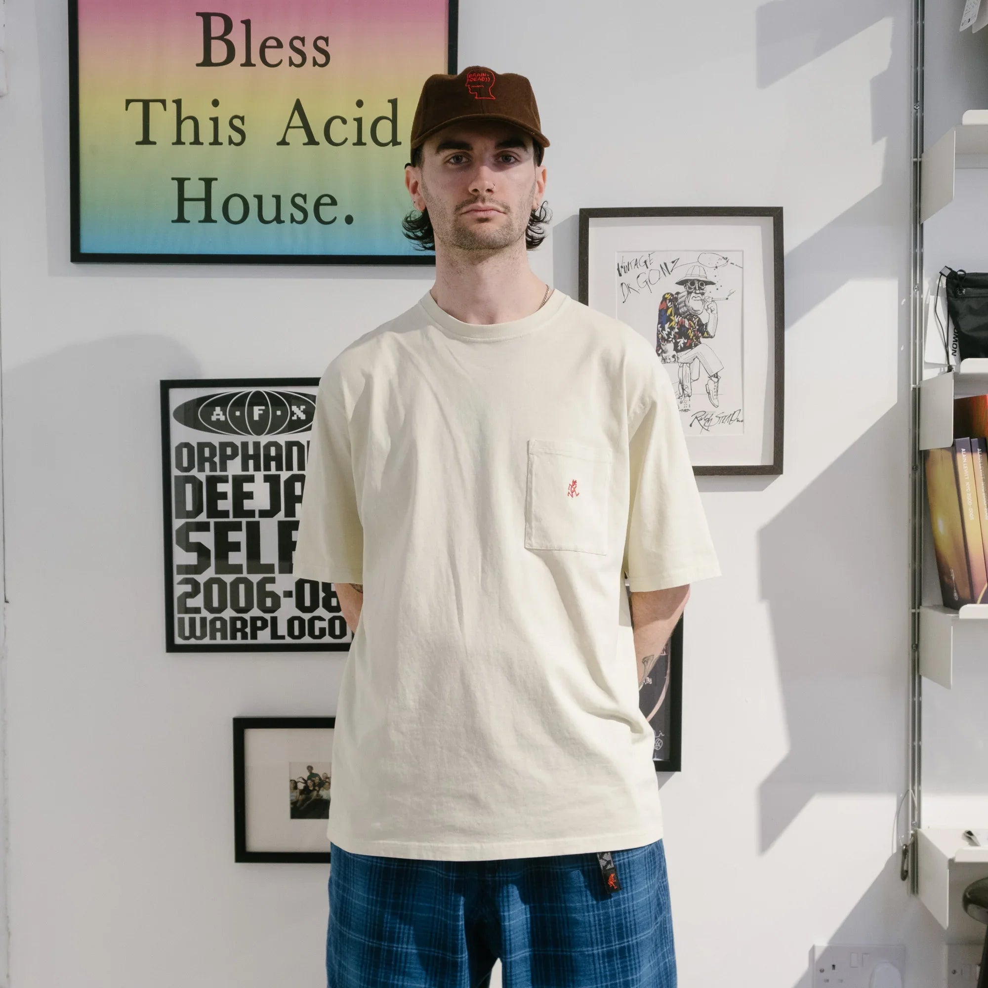 Gramicci One Point Tee - Natural Pigment - Never Never