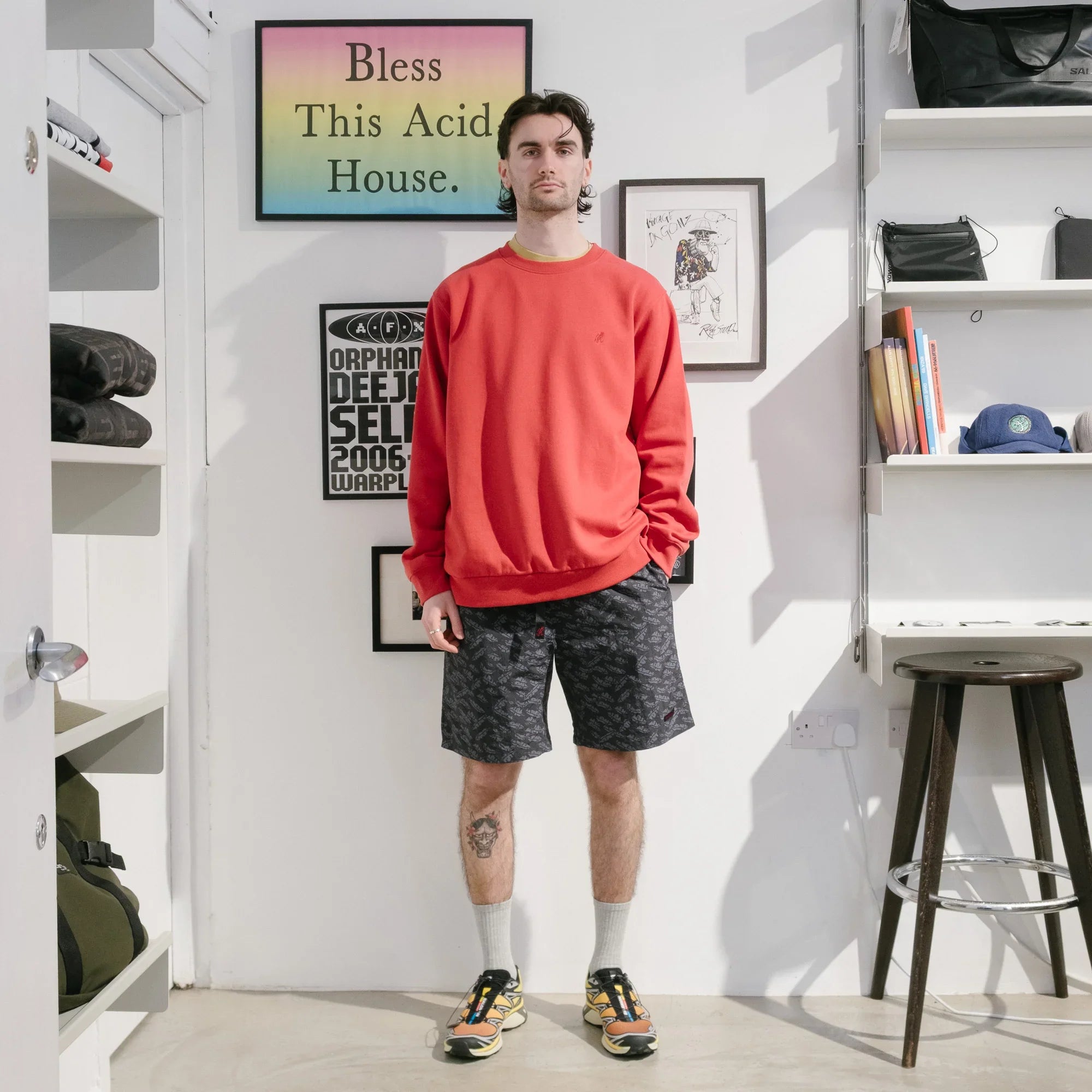 Gramicci Nylon Packable G-Short - Navy Leaf - Never Never