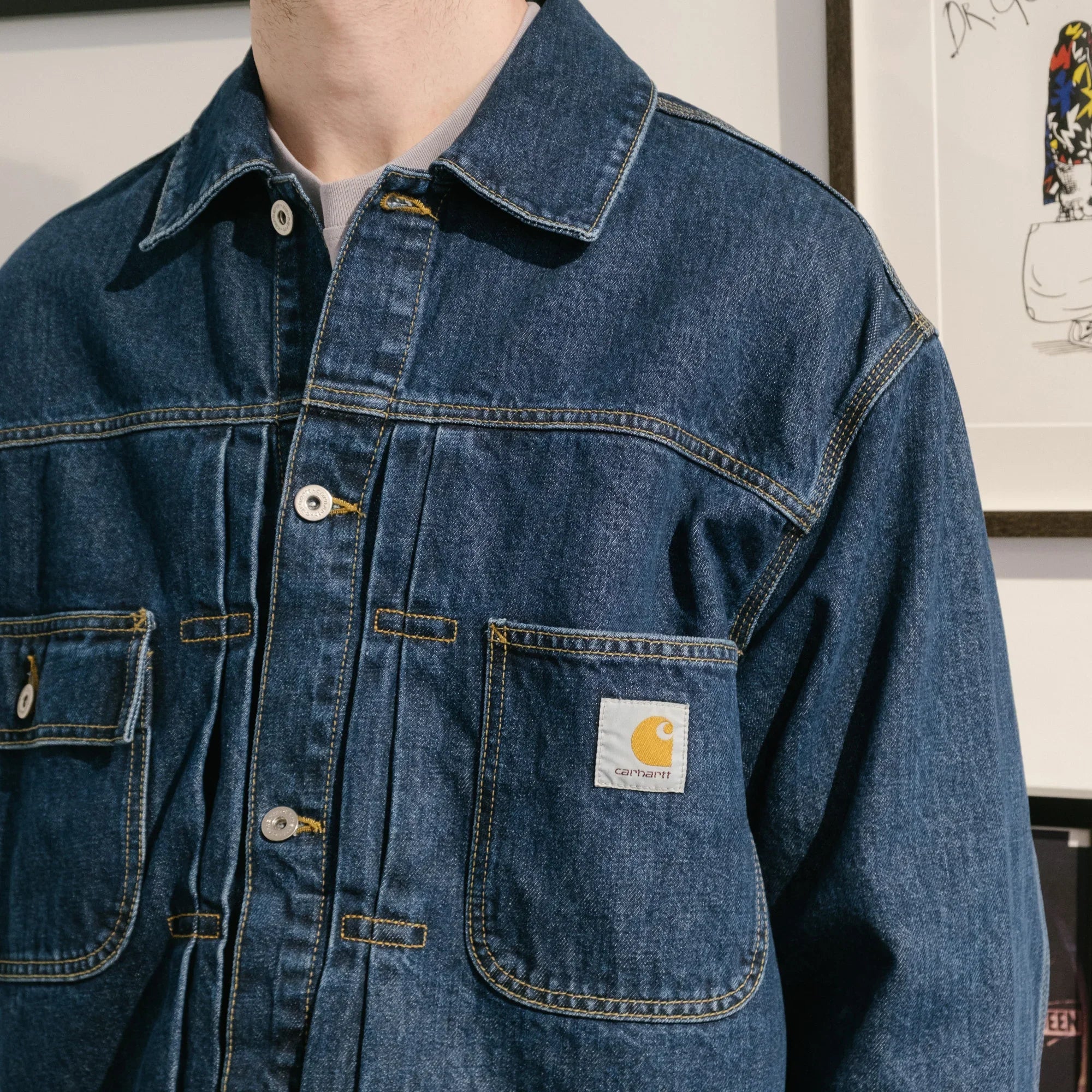 Carhartt WIP Belmar Jacket - Blue Stone Washed - Never Never
