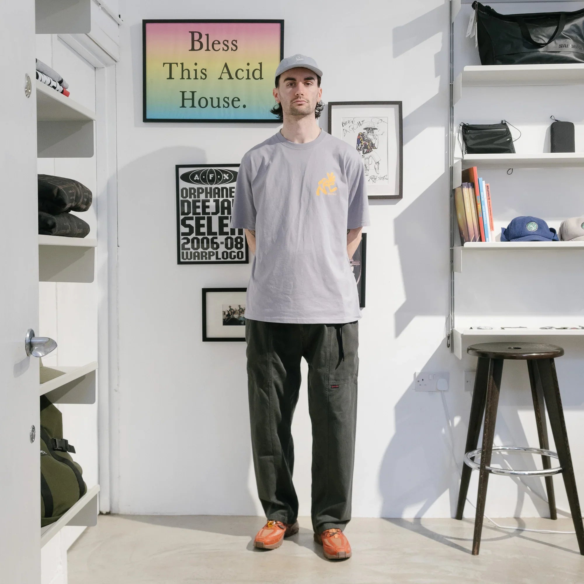 Gramicci Running Man Tee - Lavender - Never Never