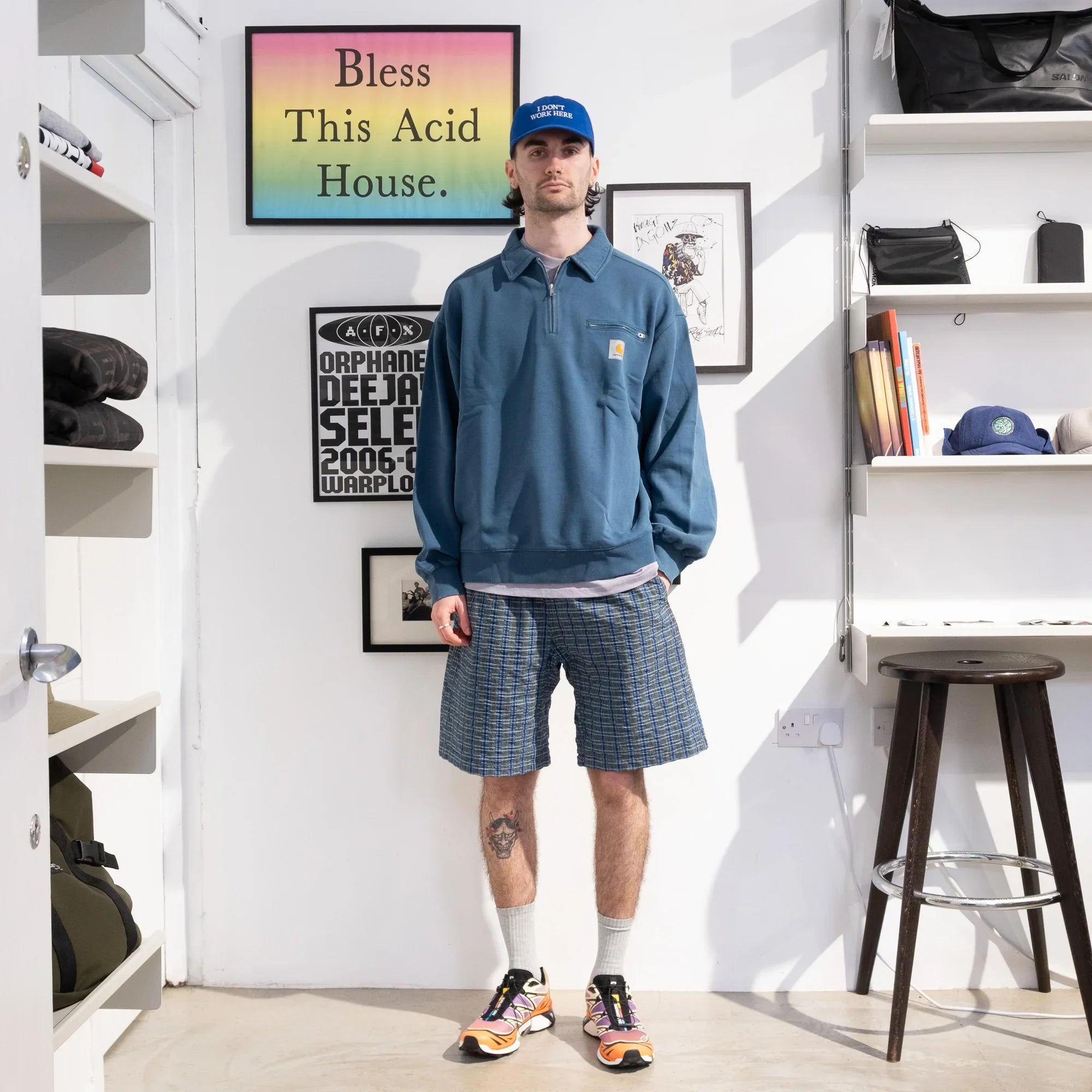 Gramicci OG Seersucker Short - Multi Stripe Plaid - Never Never