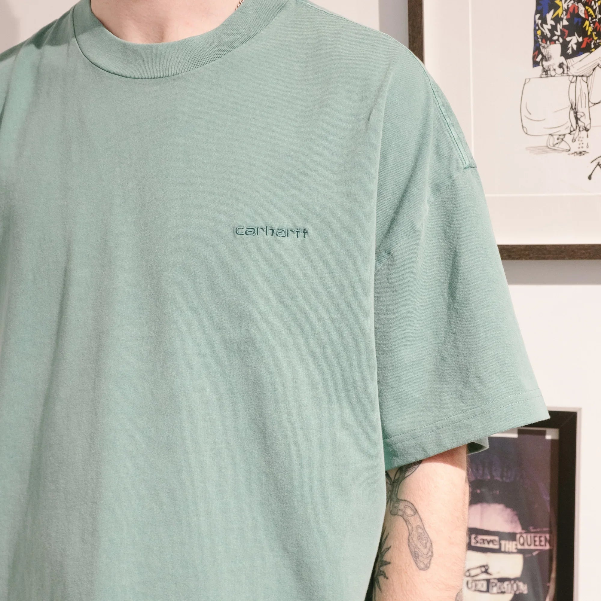 Carhartt WIP Benton T-Shirt - Lily Garment Dyed - Never Never