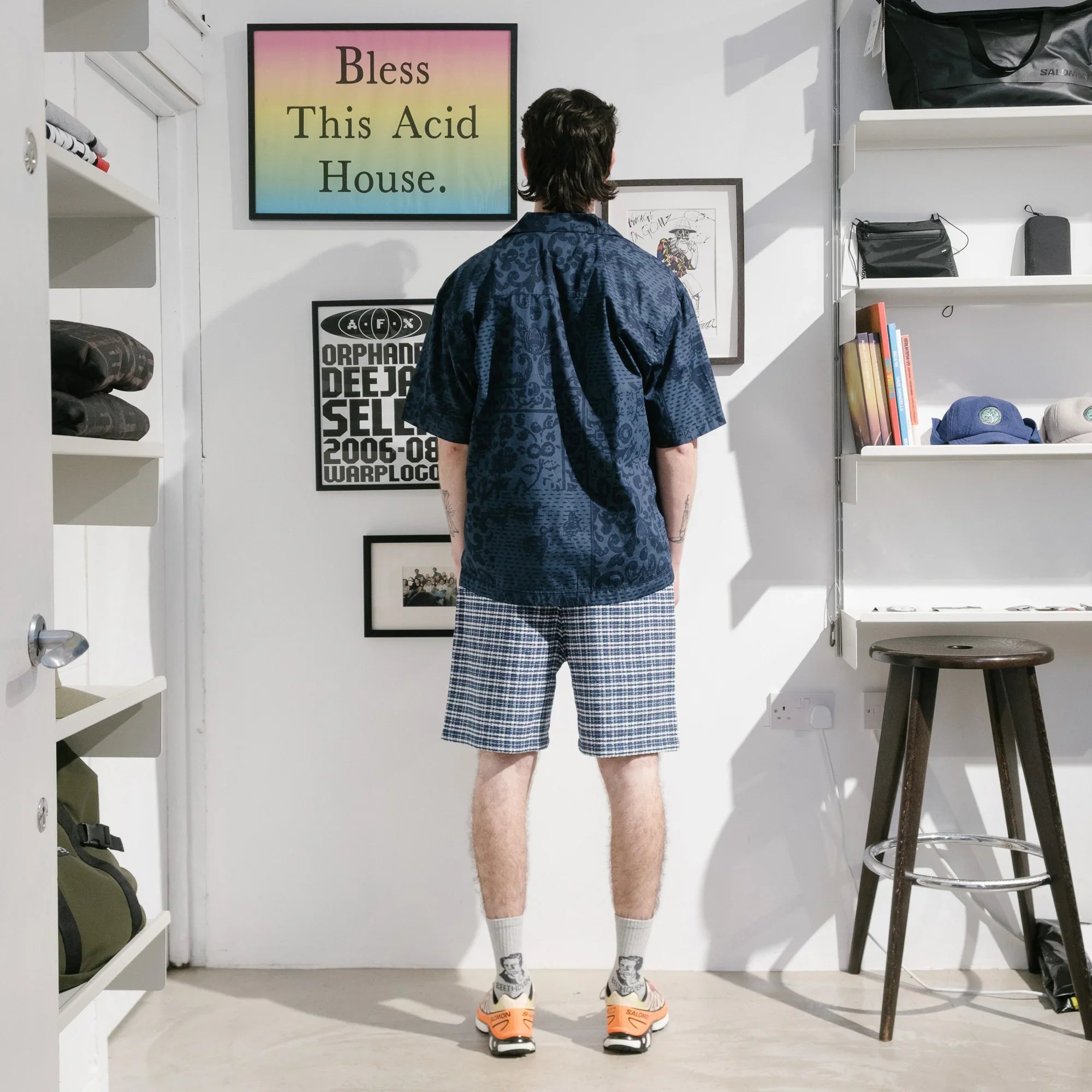 【ブルー】CARHARTT KANDER SHORTS Carhartt WIP Kander Short - Kander Check/Blue River