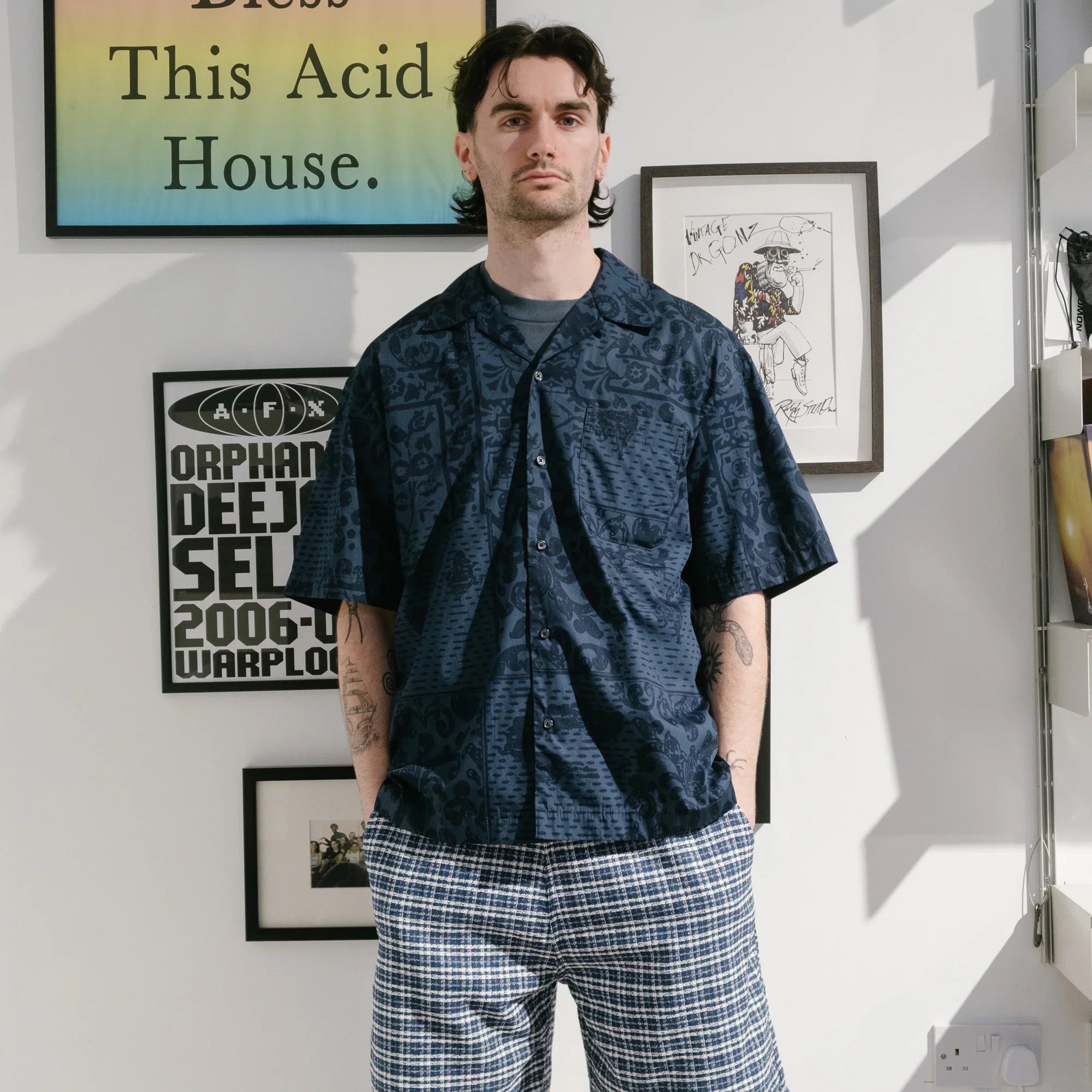 Carhartt WIP S/S Vestige Shirt - Vestige/Blue - Never Never