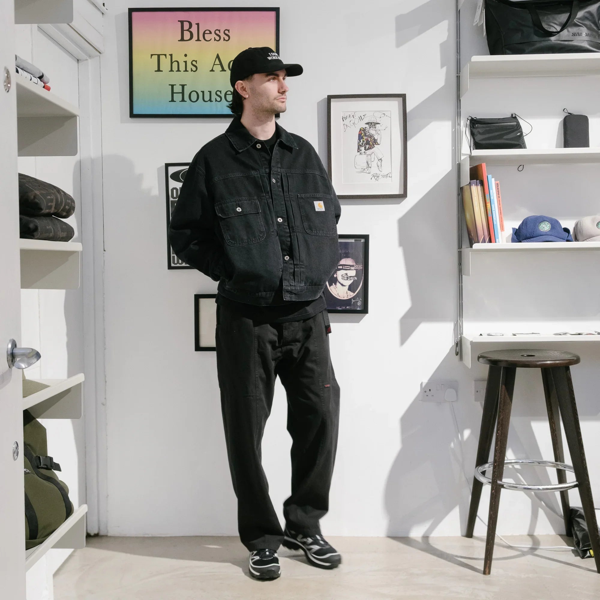 Carhartt WIP Belmar Jacket - Black Stone Washed - Never Never