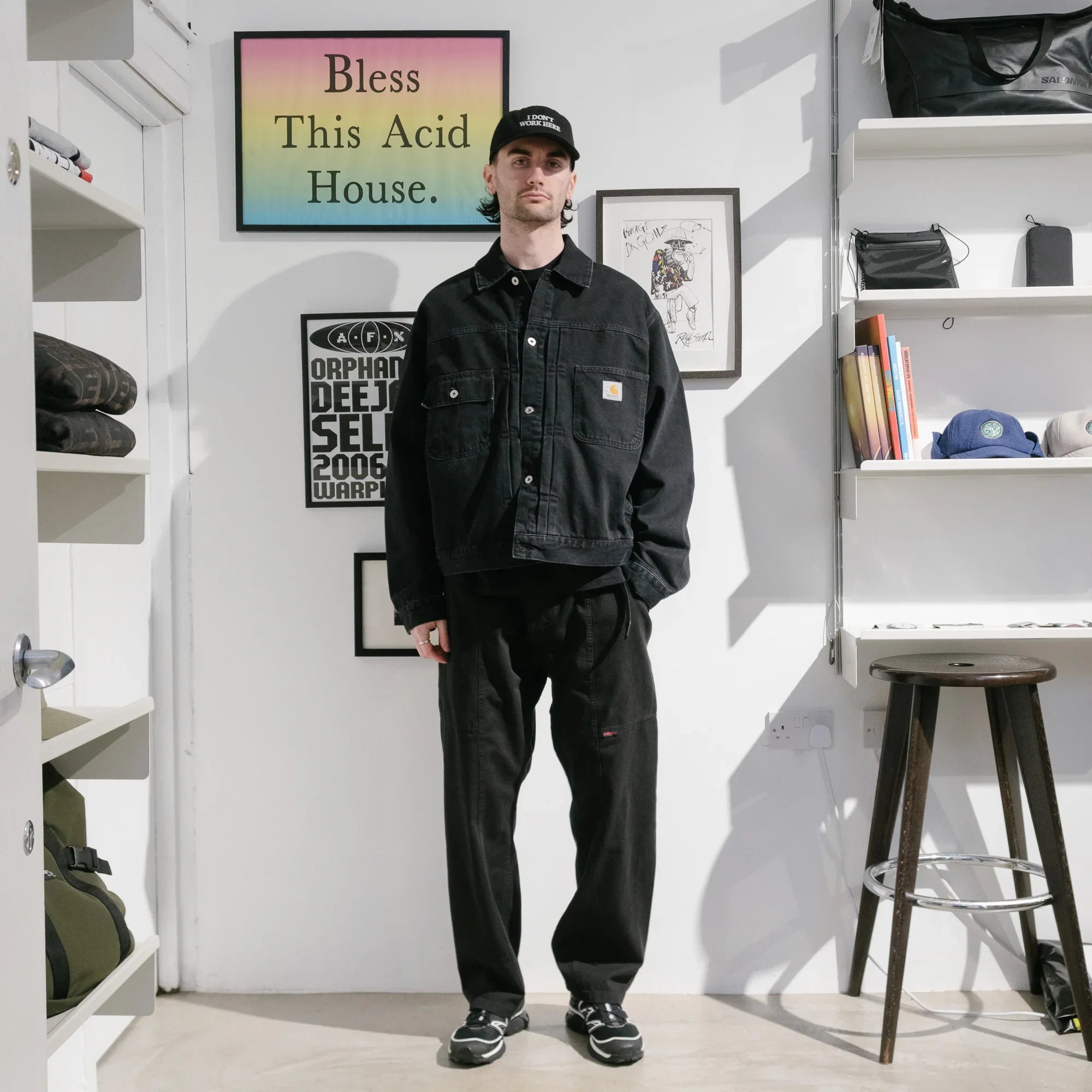 Carhartt WIP Belmar Jacket - Black Stone Washed - Never Never