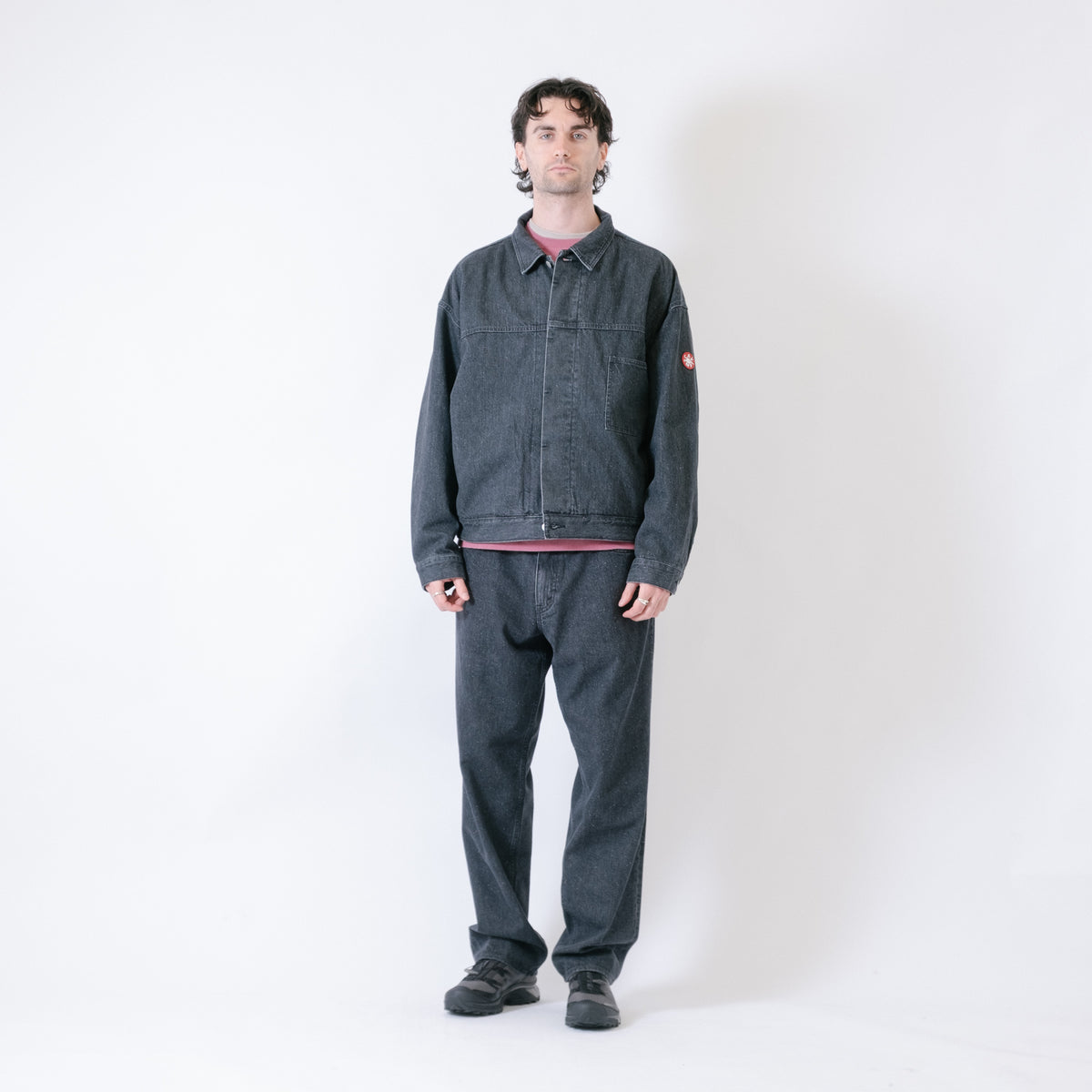 Cav Empt 1992 Washed Black Nep Denim Jean - Grey