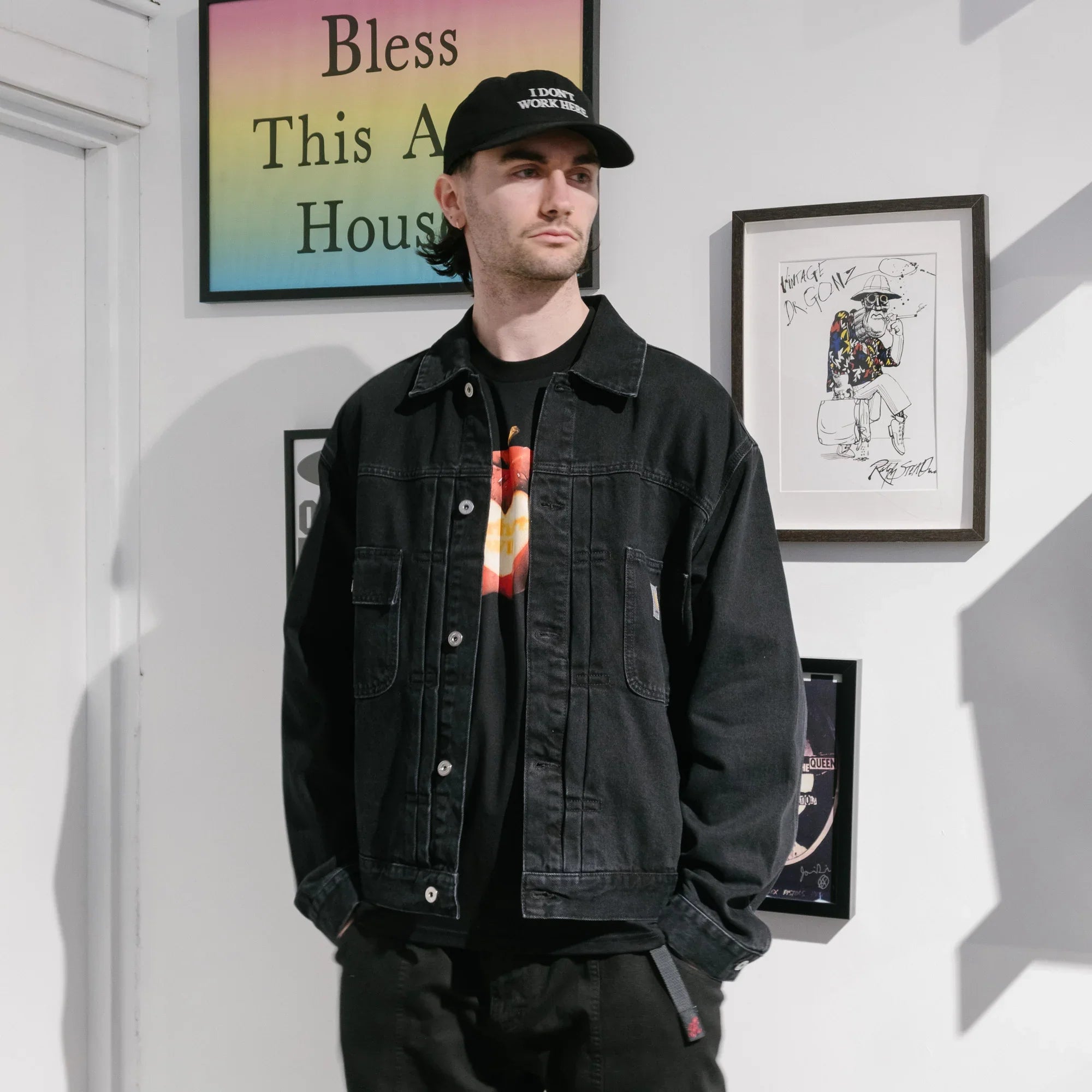 Carhartt WIP Belmar Jacket - Black Stone Washed - Never Never