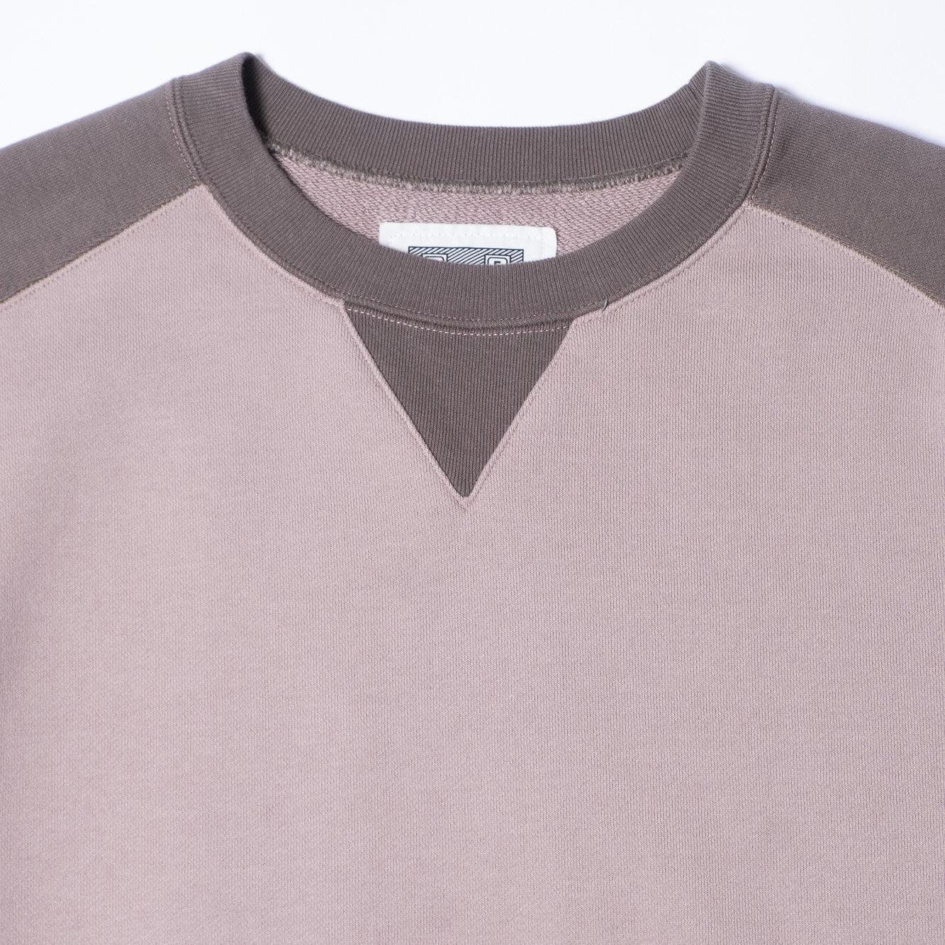 Cav Empt Half Panel Shoulder Crew Neck - Beige