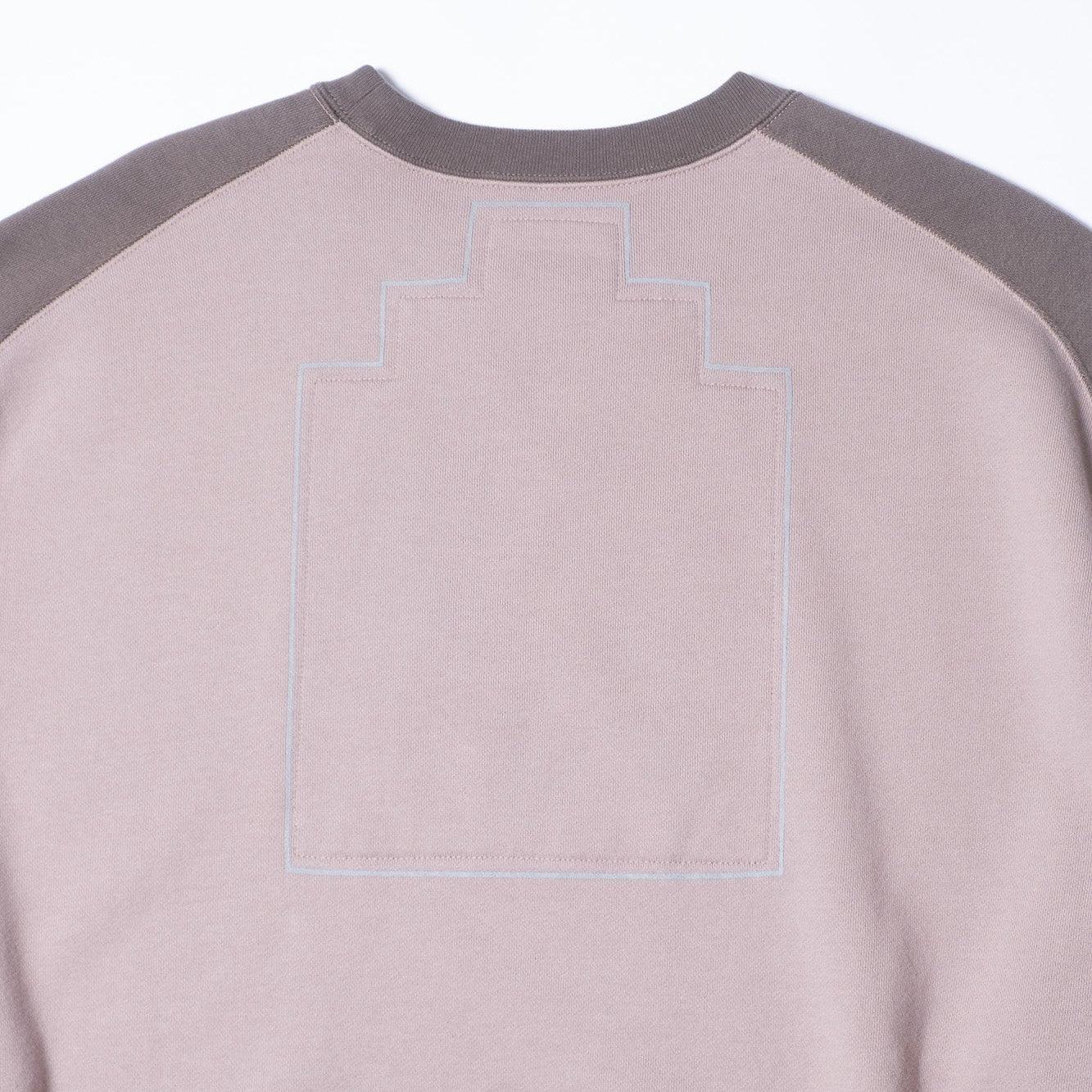 Cav Empt Half Panel Shoulder Crew Neck - Beige