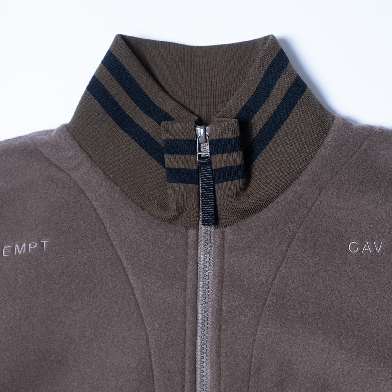 Cav Empt Fleece Half Zip Up - Khaki