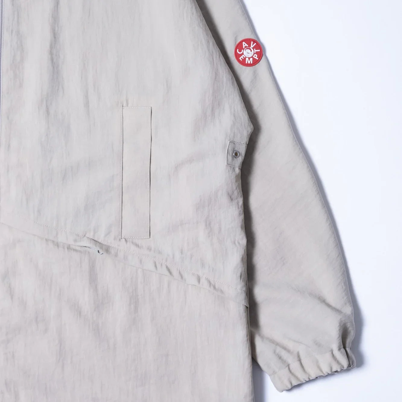 Cav Empt Solid Nylon Wing Coat - Grey - Never Never