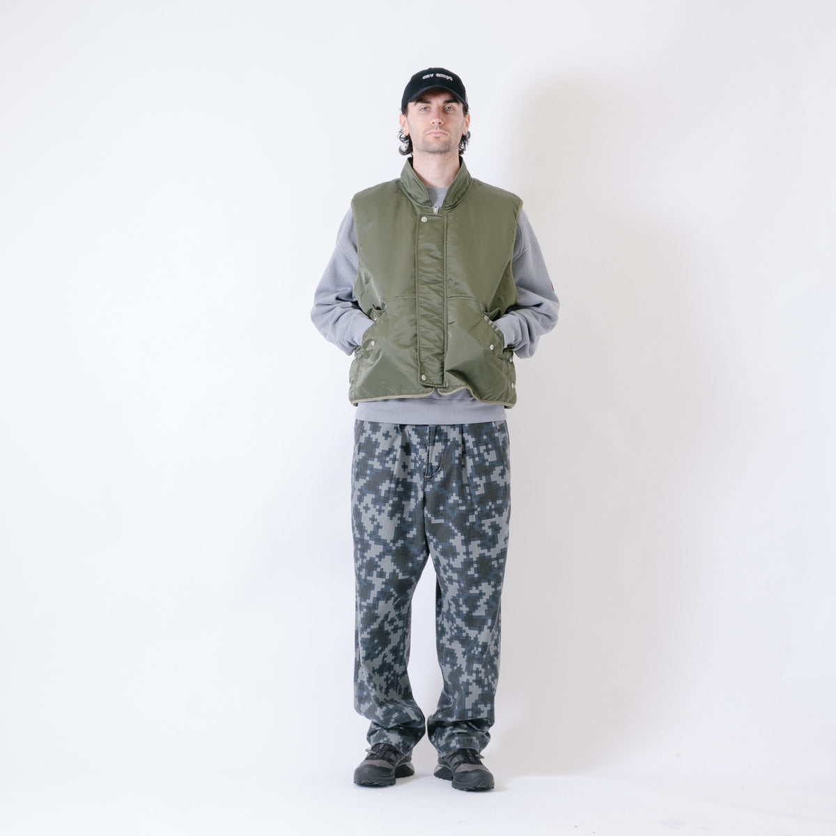 Cav Empt DIGI18 Two Tuck Pants - Grey
