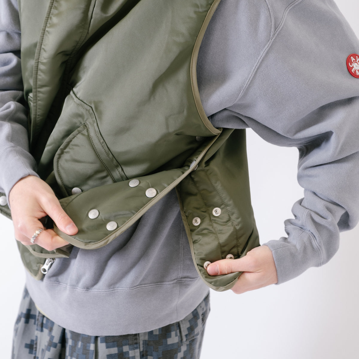 Cav Empt Nylon Flight Vest - Green