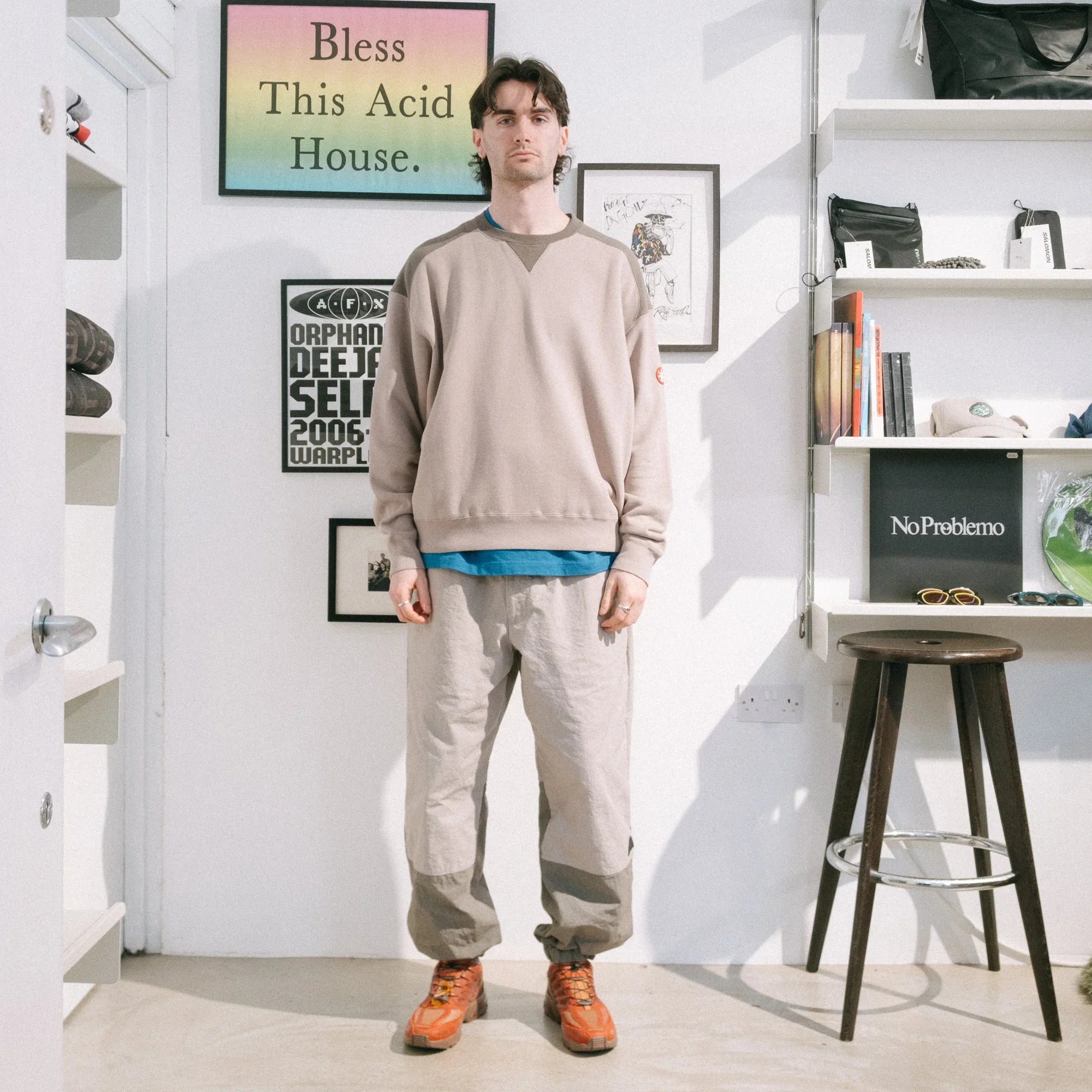 Cav Empt CN Rip Warm Up Pants - Grey