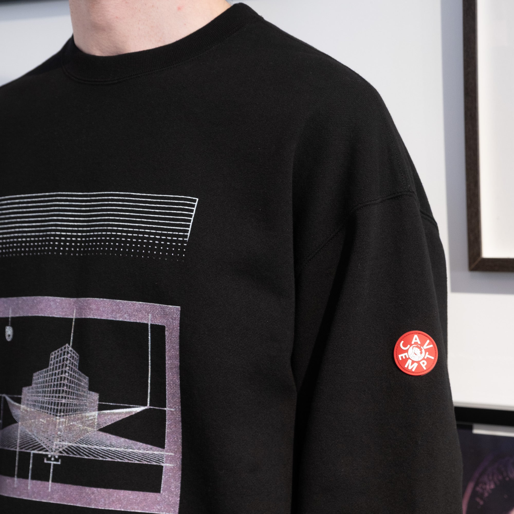 Cav Empt As Cdisc2_1 Crew Neck Sweater - Black - Never Never