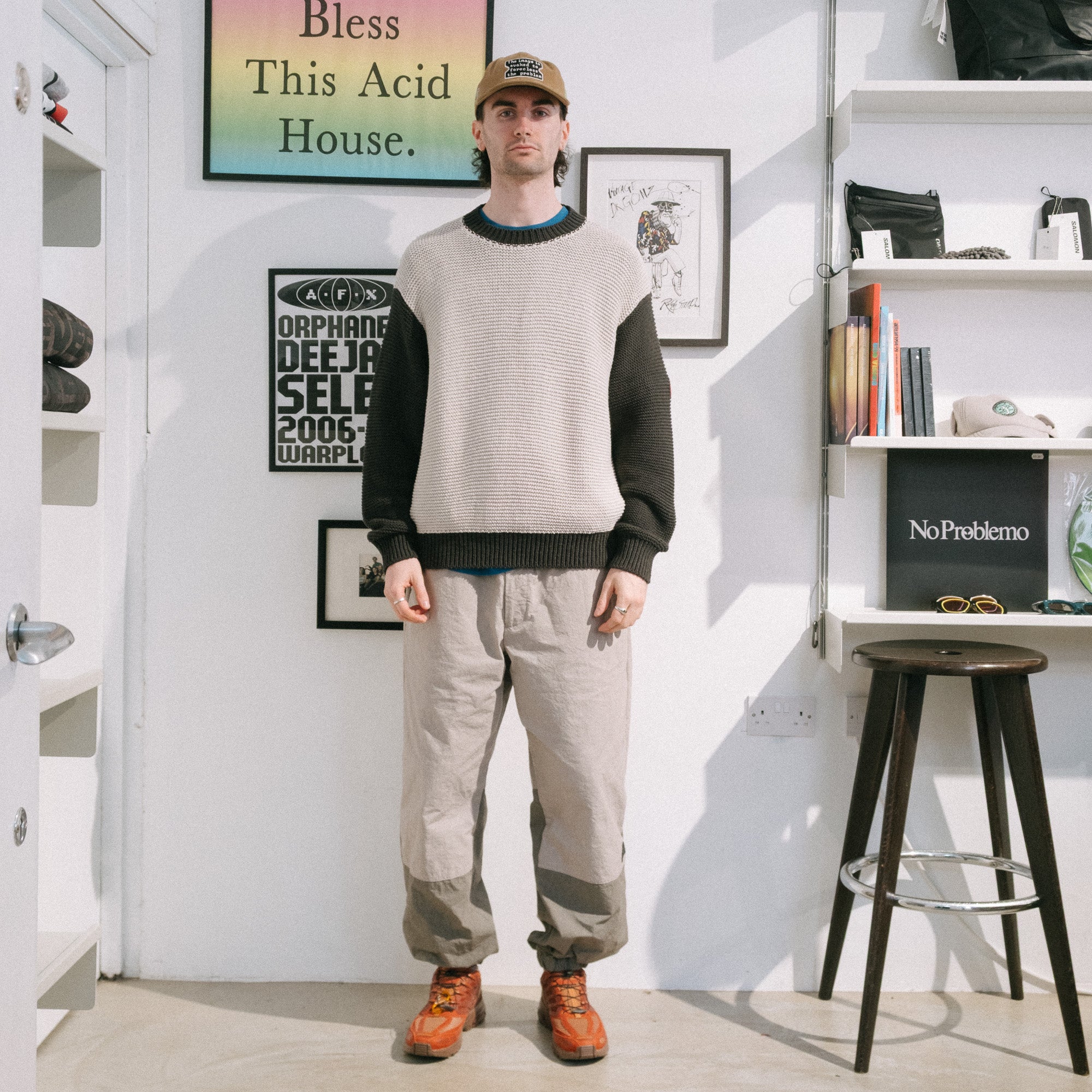 Cav Empt Coloured Cotton Knit Sweater - Grey - Never Never