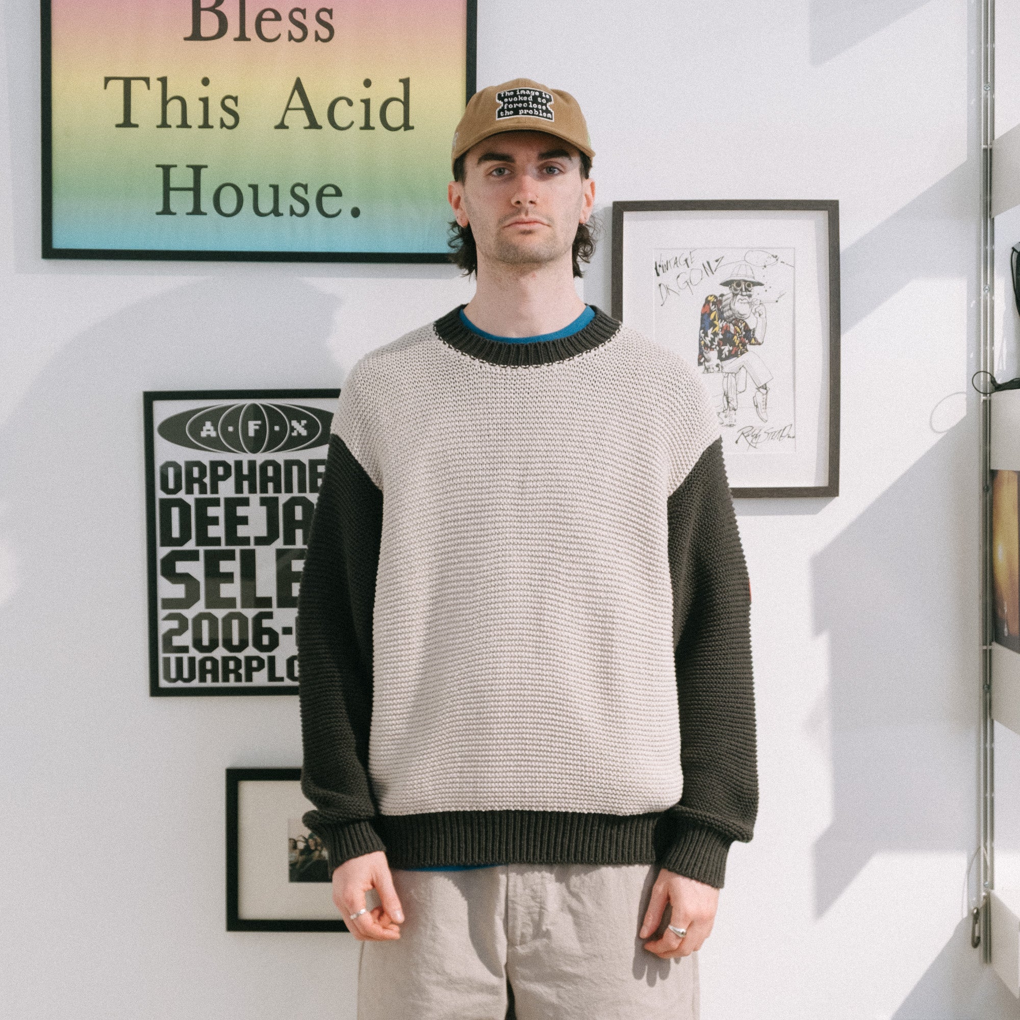 Cav Empt Coloured Cotton Knit Sweater - Grey - Never Never