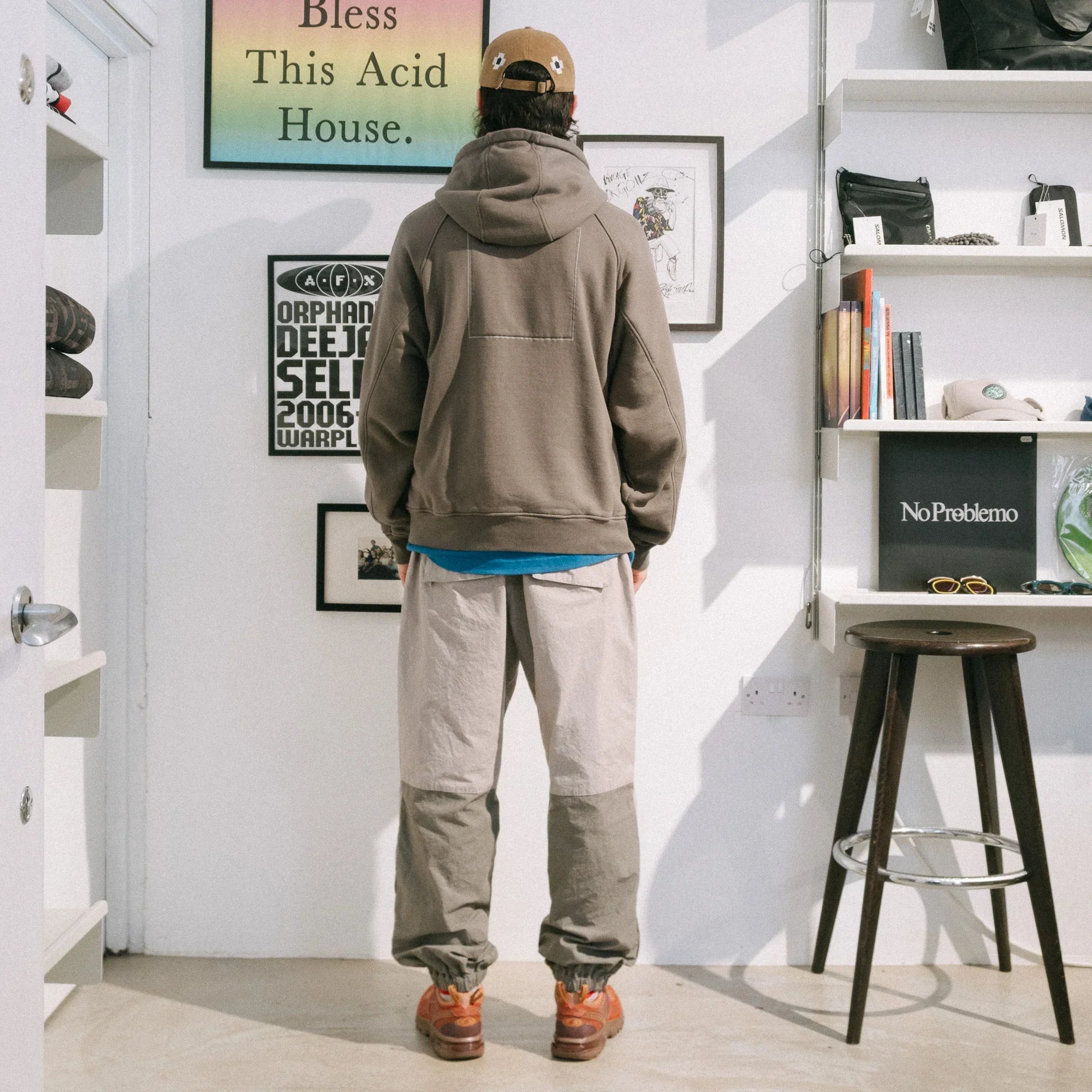 Cav Empt Solid Big Heavy Hoody - Khaki