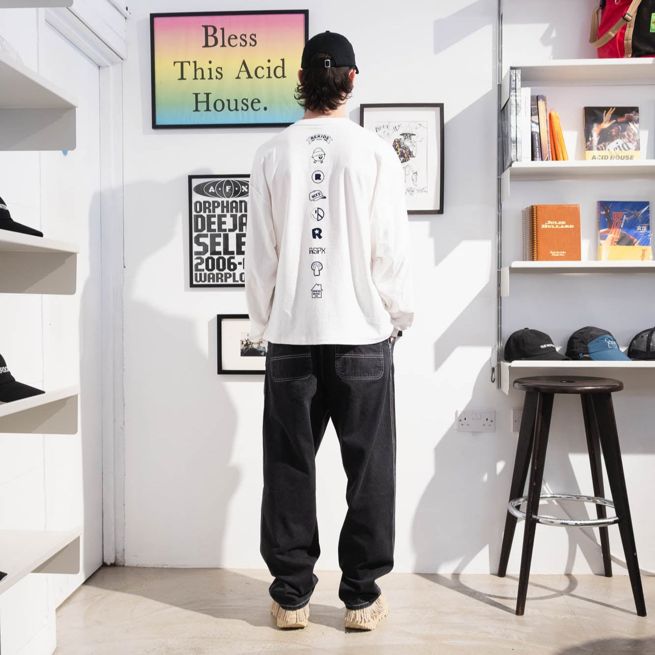 is-ness REKIDS LS Tee - White