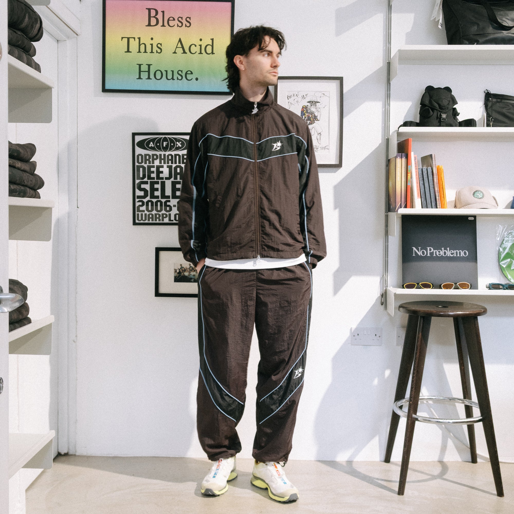 BoTT Paneled Track Jacket - Brown