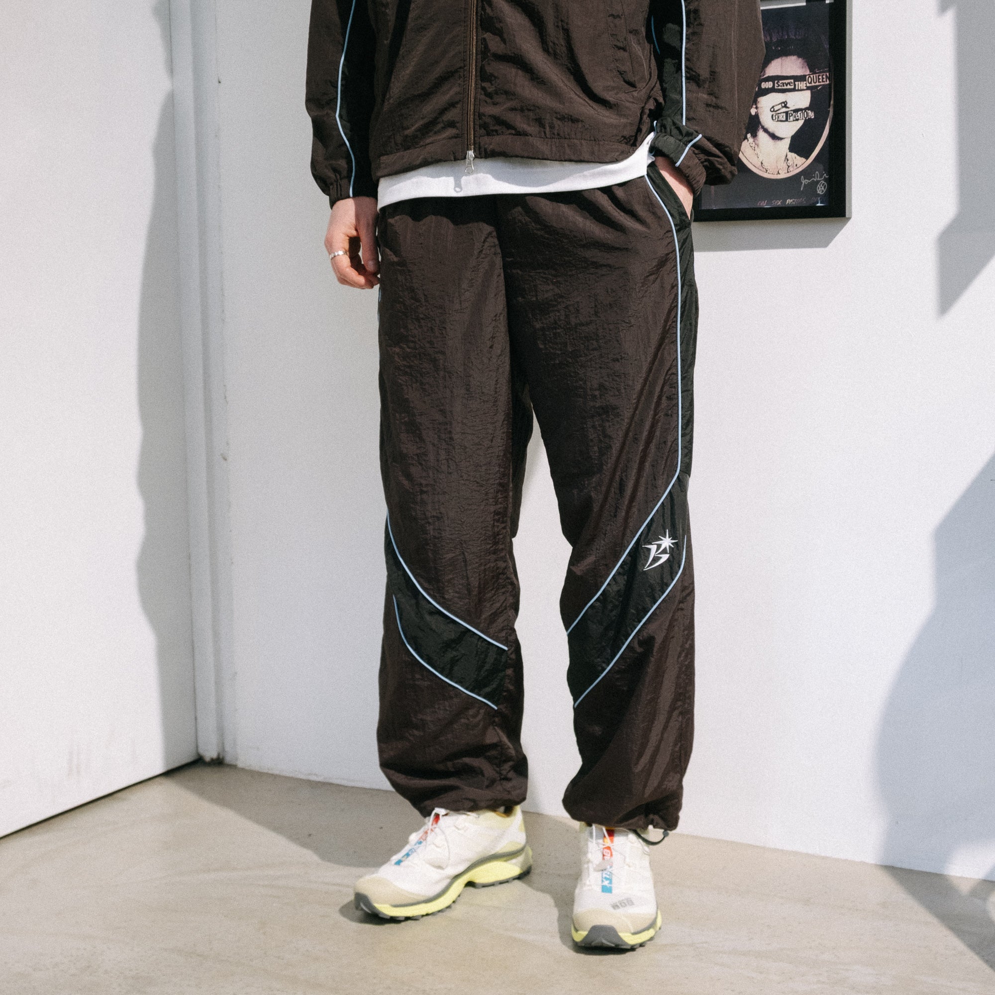 BoTT Paneled Track Pant - Brown