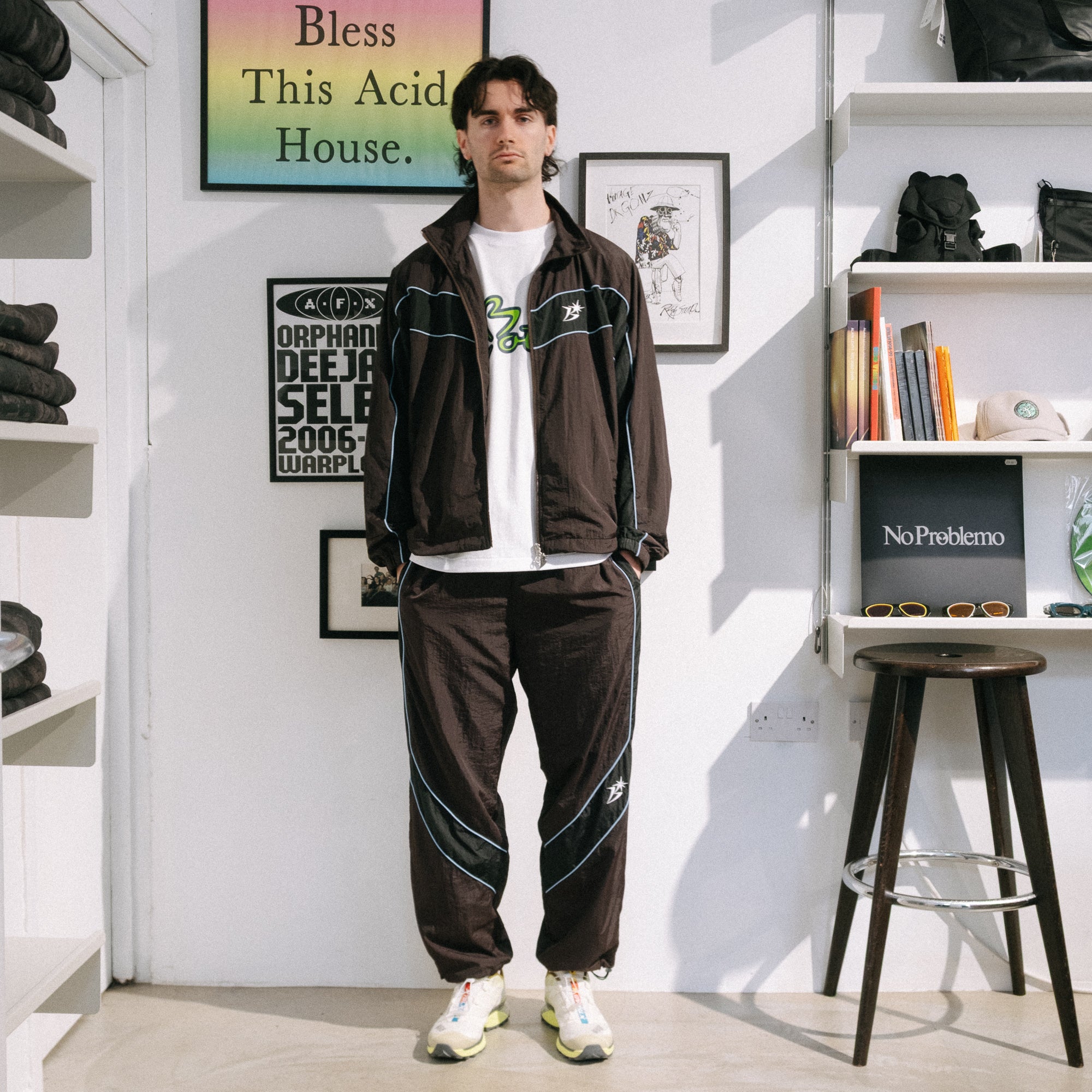 BoTT Paneled Track Jacket - Brown