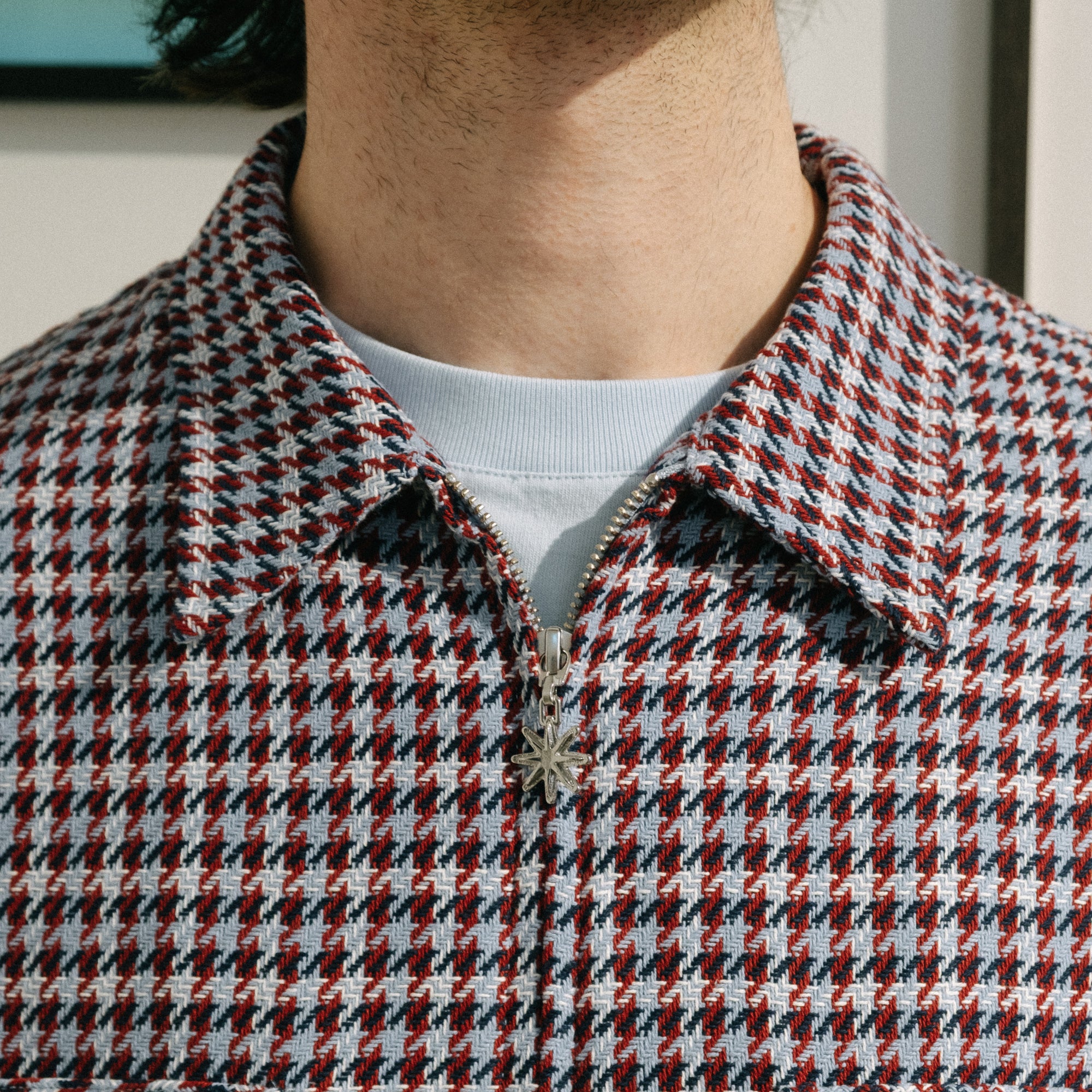 BoTT Zip-Up Flannel Shirt - Slate Blue