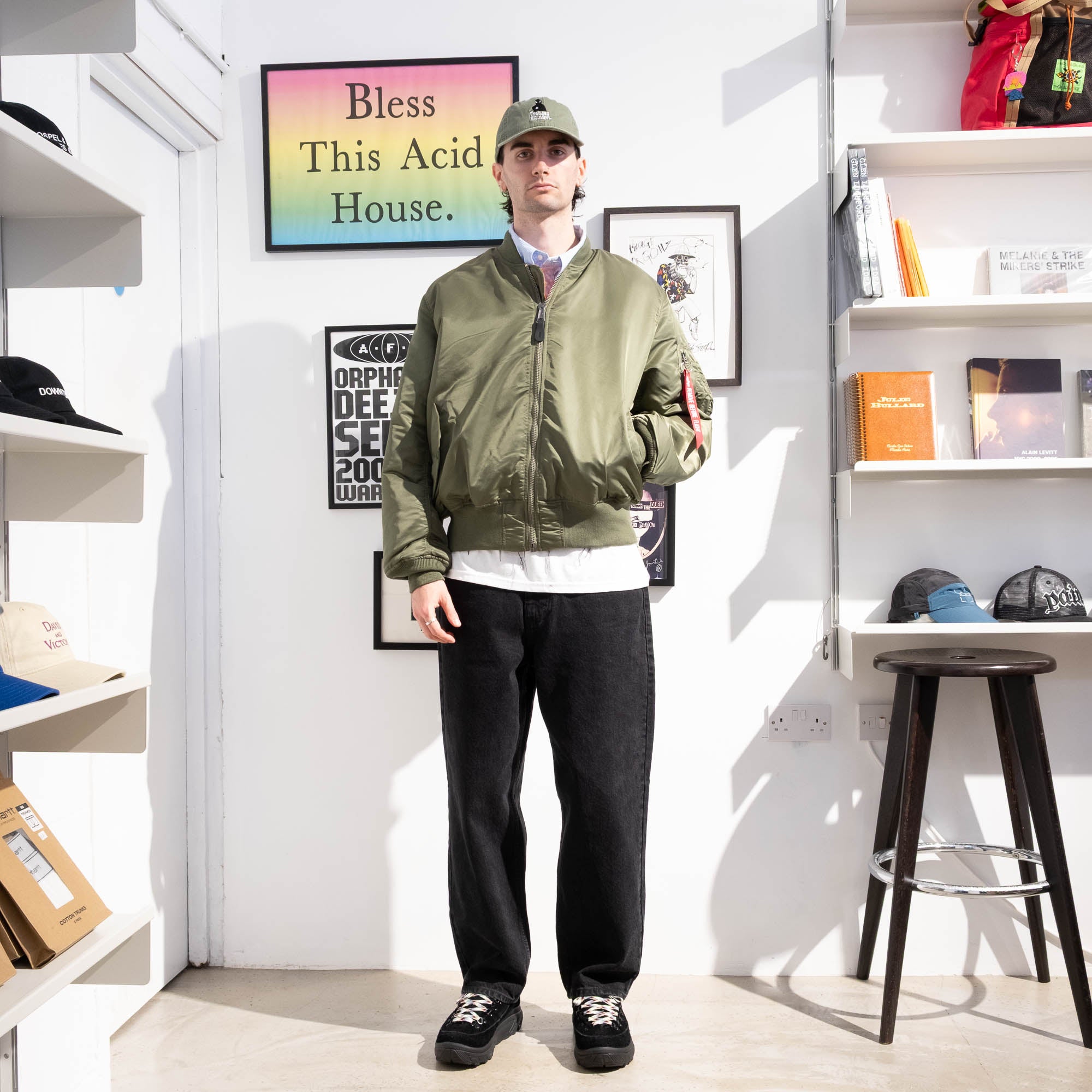 No Problemo x Alpha Industries No War MA-1 Jacket - Green