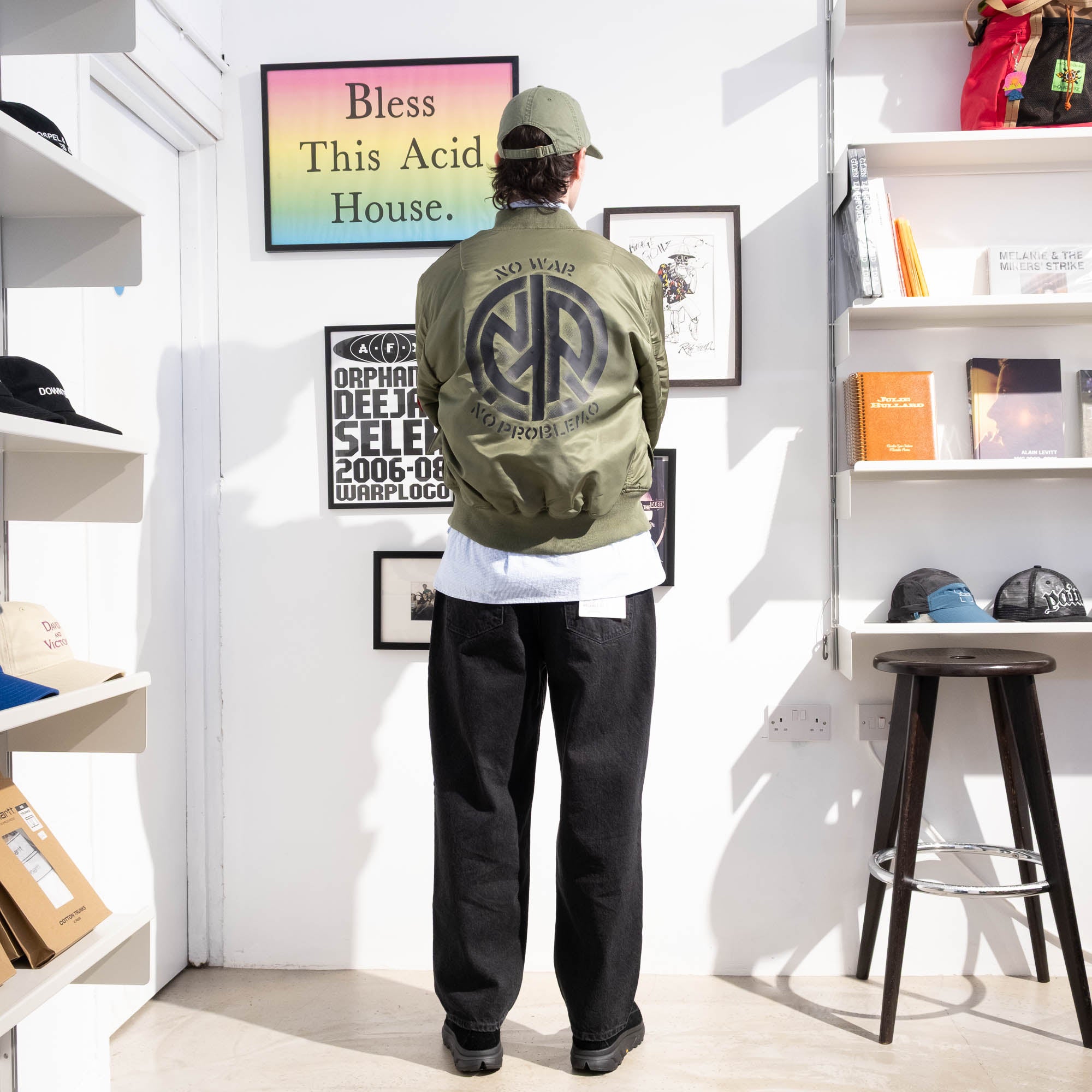 No Problemo x Alpha Industries No War MA-1 Jacket - Green
