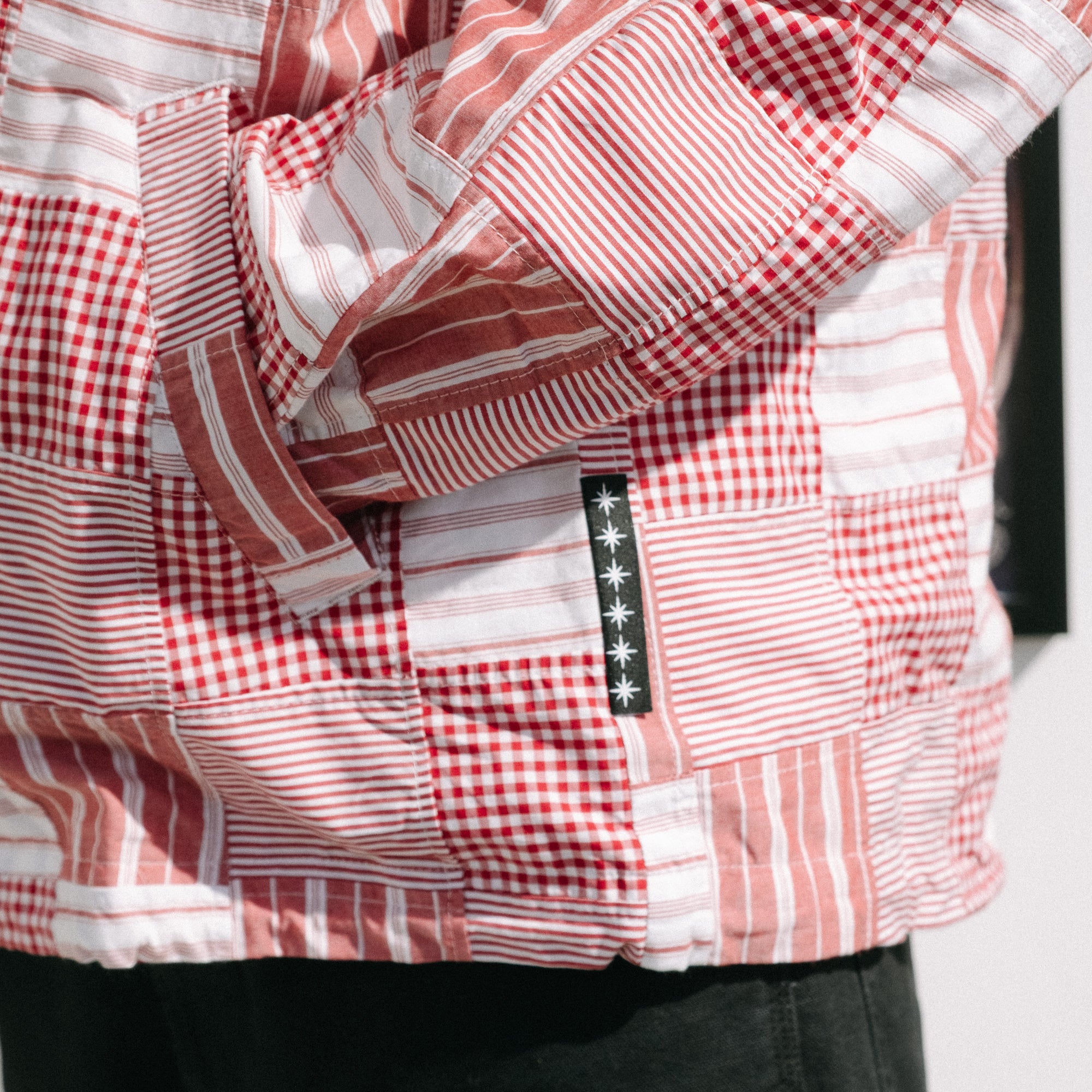 BoTT Patchwork Check Jacket - Red